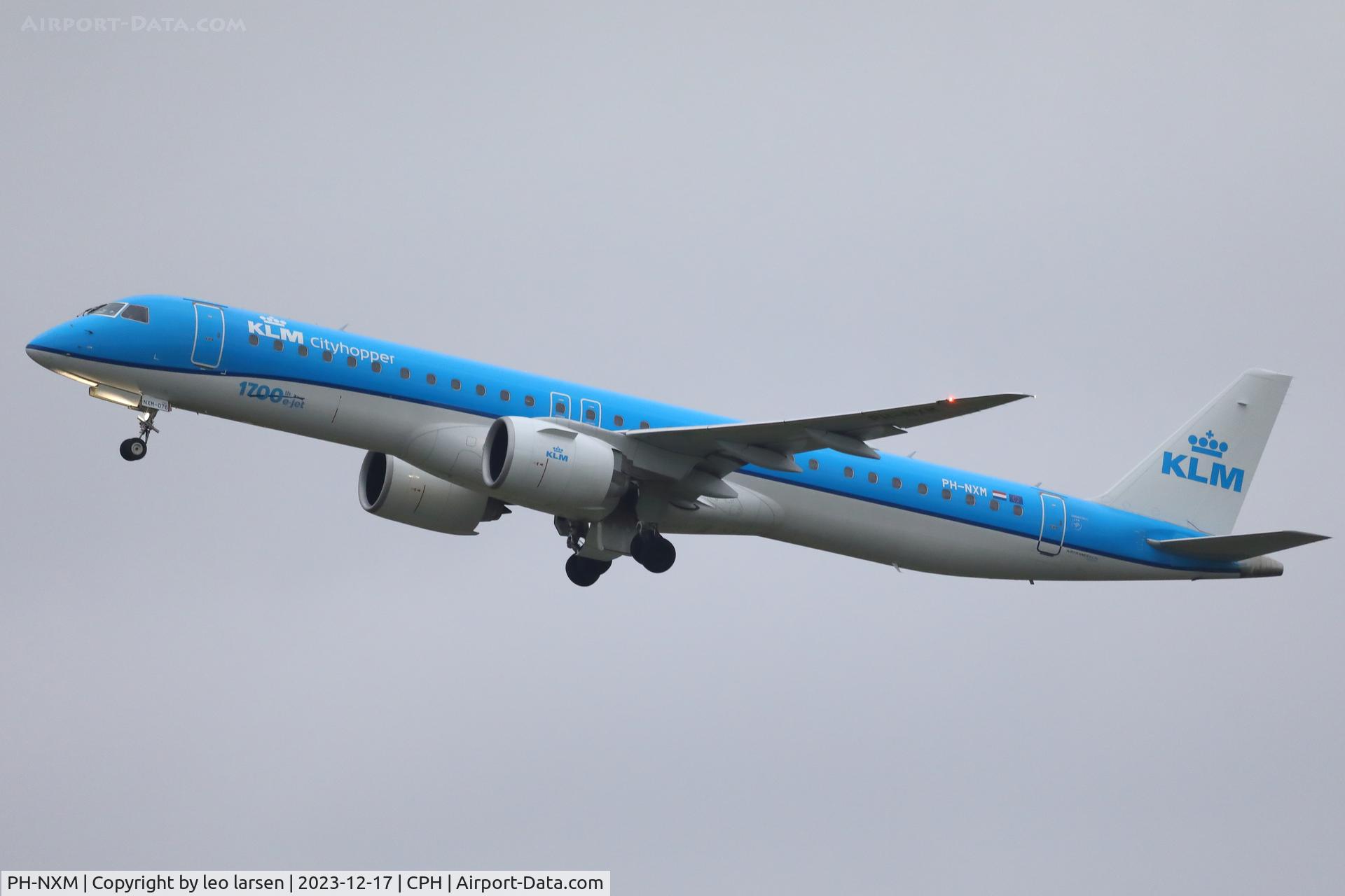 PH-NXM, 2022 Embraer E195-E2 C/N 19020077, Copenhagen 17.12.2023