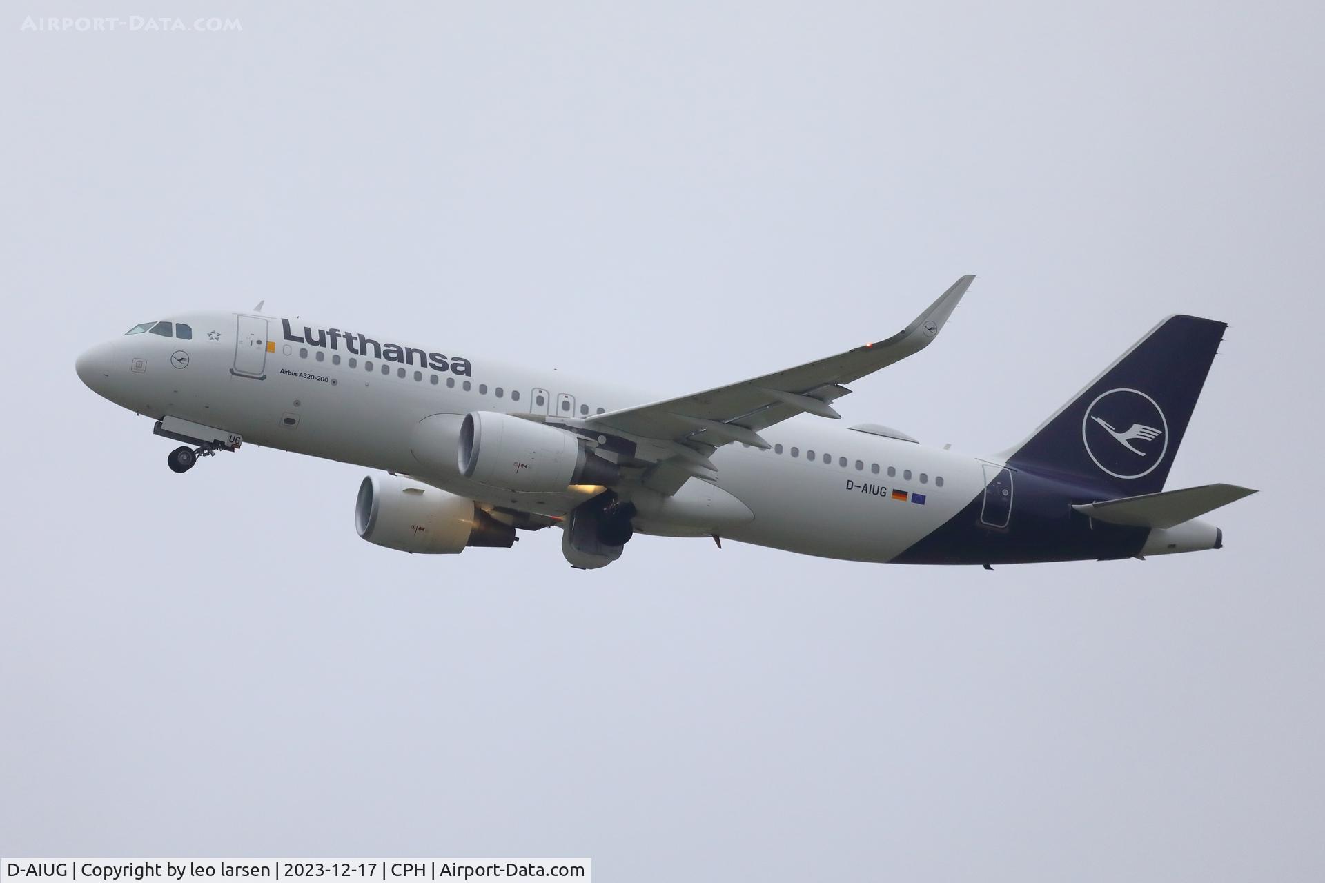 D-AIUG, 2014 Airbus A320-214 C/N 6202, Copenhagen 17.12.2023