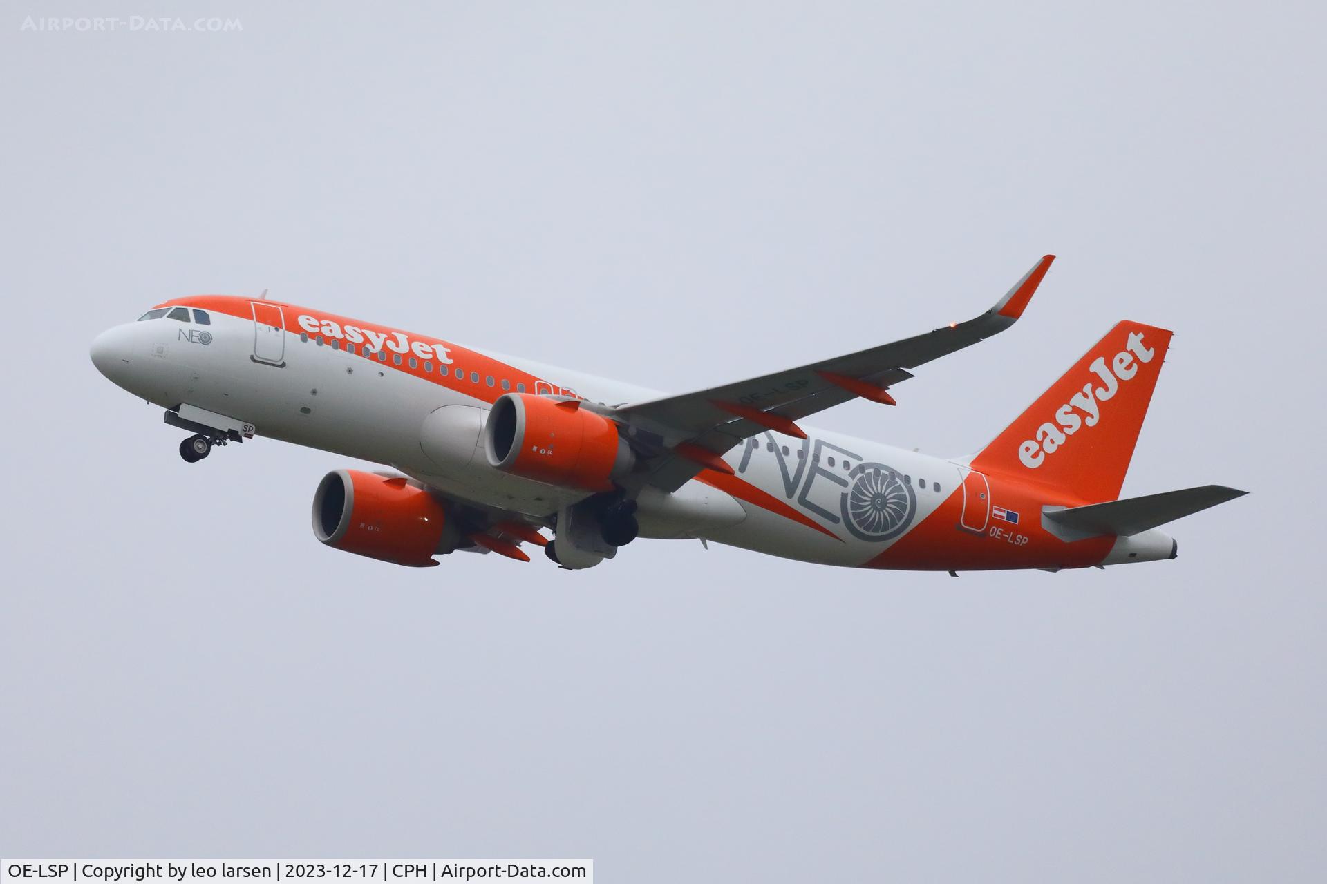 OE-LSP, 2022 Airbus A320-251N C/N 11244, Copenhagen 17.12.2023