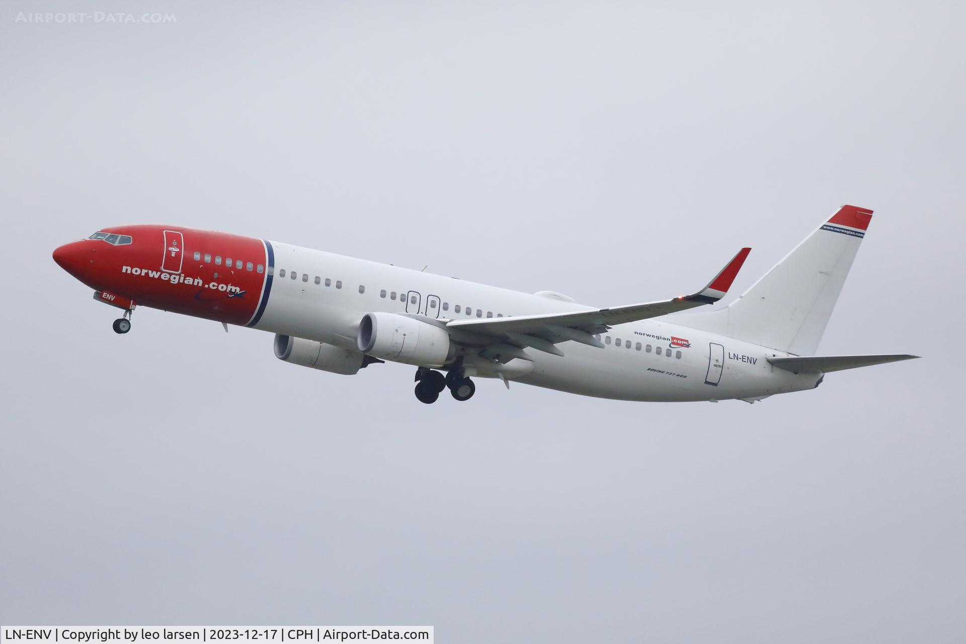 LN-ENV, 2015 Boeing 737-8JP C/N 41140, Copenhagen 17.12.2023