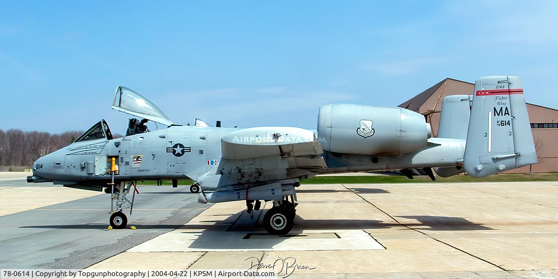 78-0614, 1978 Fairchild Republic A-10C Thunderbolt II C/N A10-0234, part of a 4 ship that stopped in for lunch