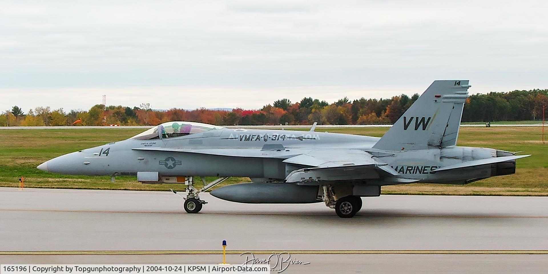 165196, McDonnell Douglas F/A-18C Hornet C/N 1342/C421, VMFA-314