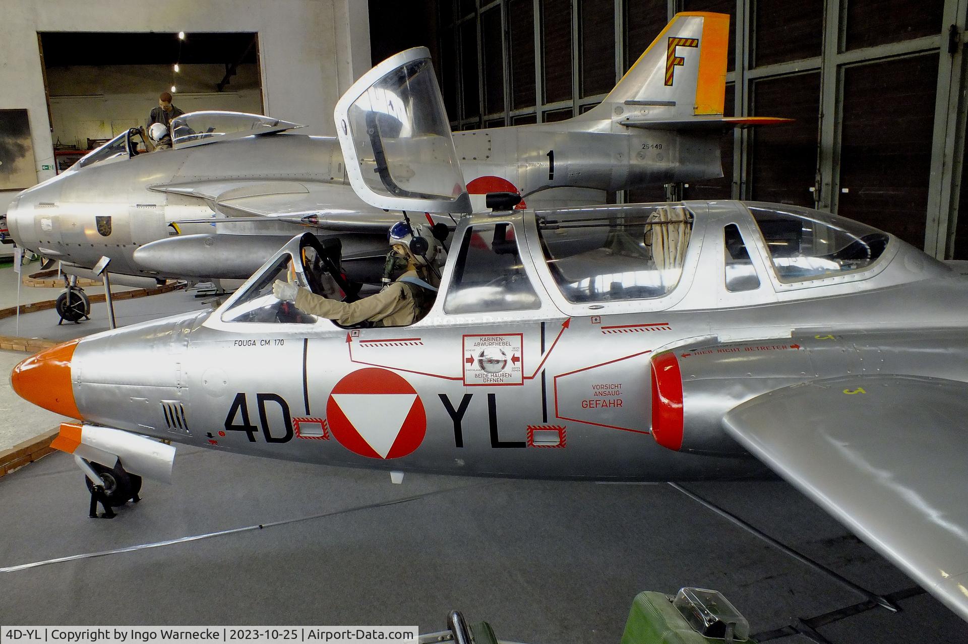 4D-YL, Fouga CM-170R Magister C/N 359, Fouga CM.170R Magister at the Militärluftfahrt-Museum (Museum of Austrian Military Aviation), Zeltweg