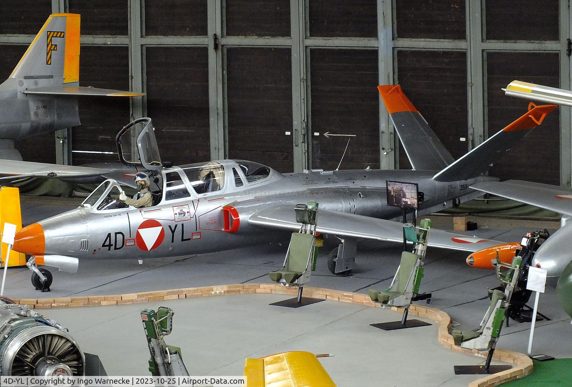 4D-YL, Fouga CM-170R Magister C/N 359, Fouga CM.170R Magister at the Militärluftfahrt-Museum (Museum of Austrian Military Aviation), Zeltweg