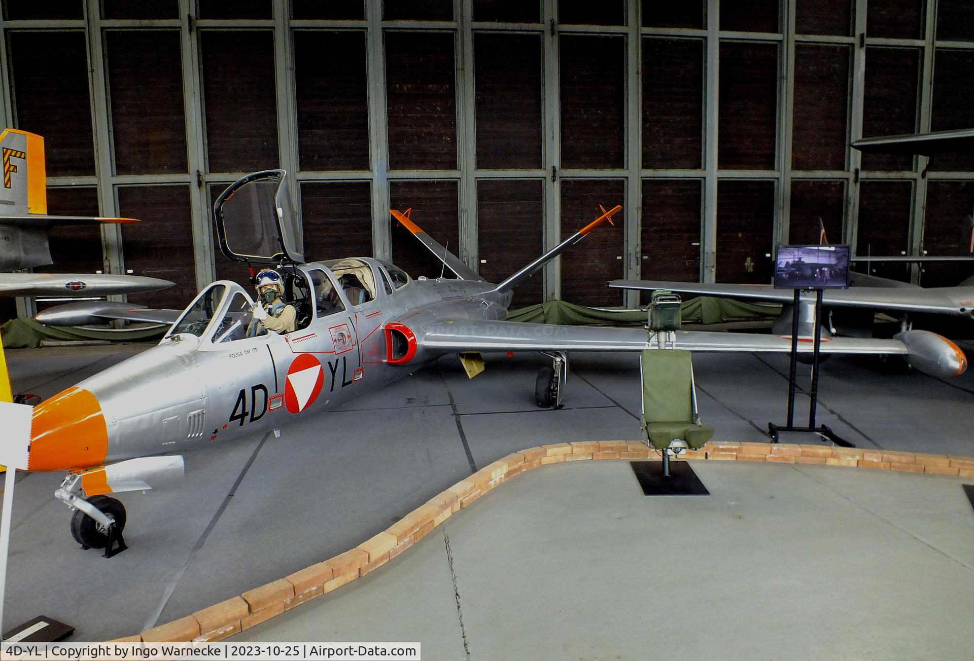 4D-YL, Fouga CM-170R Magister C/N 359, Fouga CM.170R Magister at the Militärluftfahrt-Museum (Museum of Austrian Military Aviation), Zeltweg