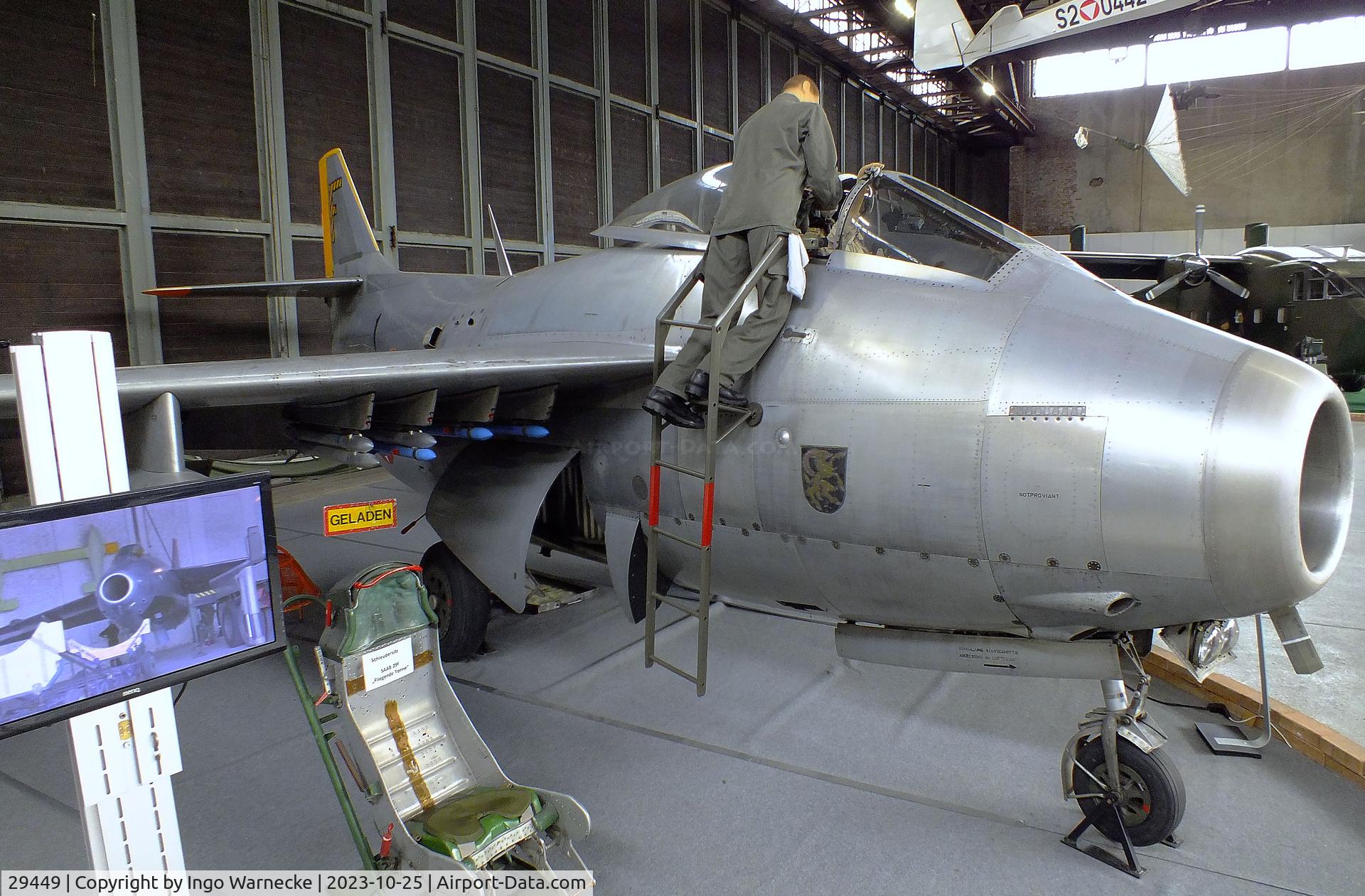 29449, Saab J-29F Tunnan C/N 29449, SAAB J29F Tunnan at the Militärluftfahrt-Museum (Museum of Austrian Military Aviation), Zeltweg