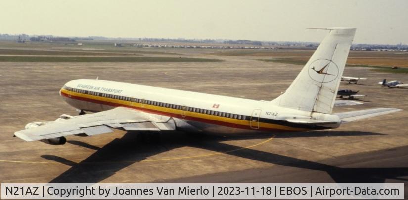 N21AZ, 1964 Boeing 707-351C C/N 18747, ex-slide
