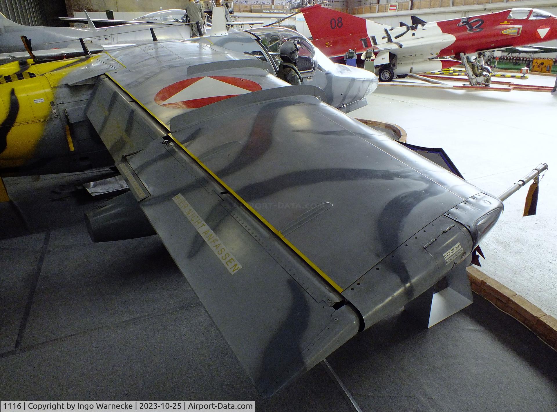 1116, Saab 105OE C/N 105416, SAAB 105OE at the Militärluftfahrt-Museum (Museum of Austrian Military Aviation), Zeltweg