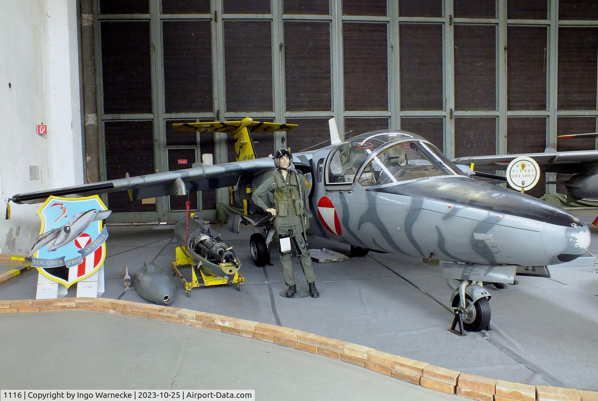 1116, Saab 105OE C/N 105416, SAAB 105OE at the Militärluftfahrt-Museum (Museum of Austrian Military Aviation), Zeltweg