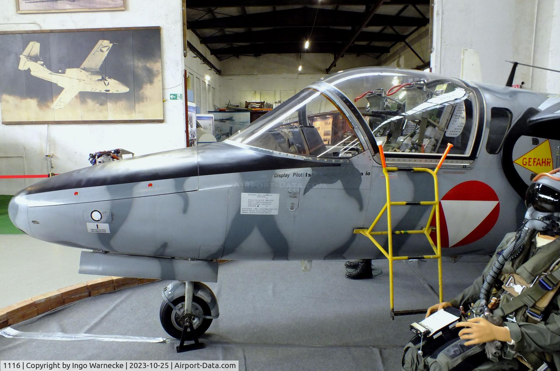 1116, Saab 105OE C/N 105416, SAAB 105OE at the Militärluftfahrt-Museum (Museum of Austrian Military Aviation), Zeltweg