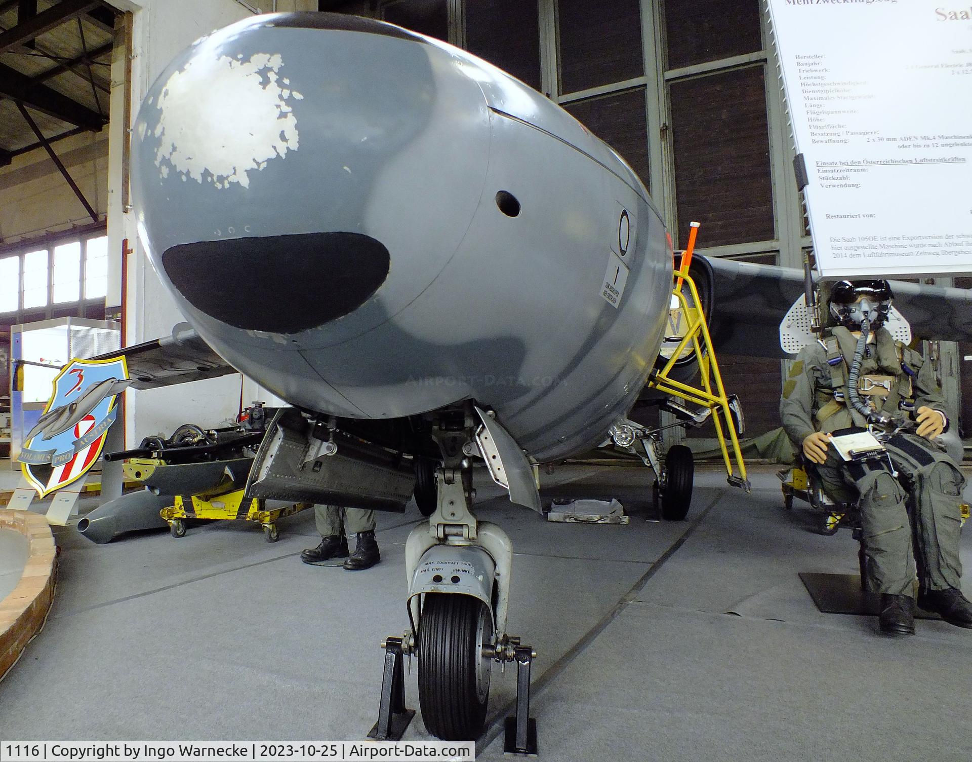 1116, Saab 105OE C/N 105416, SAAB 105OE at the Militärluftfahrt-Museum (Museum of Austrian Military Aviation), Zeltweg