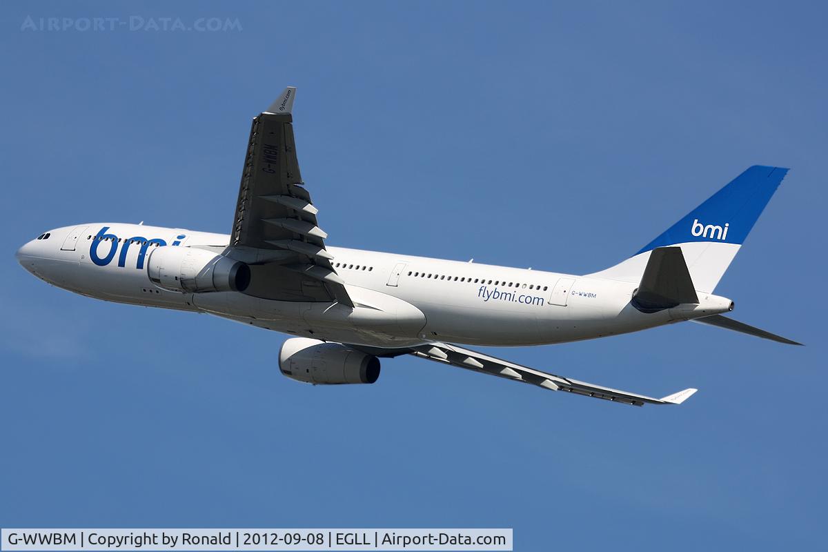 G-WWBM, 2001 Airbus A330-243 C/N 398, at lhr