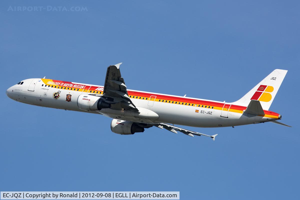 EC-JQZ, 2006 Airbus A321-211 C/N 2736, at lhr