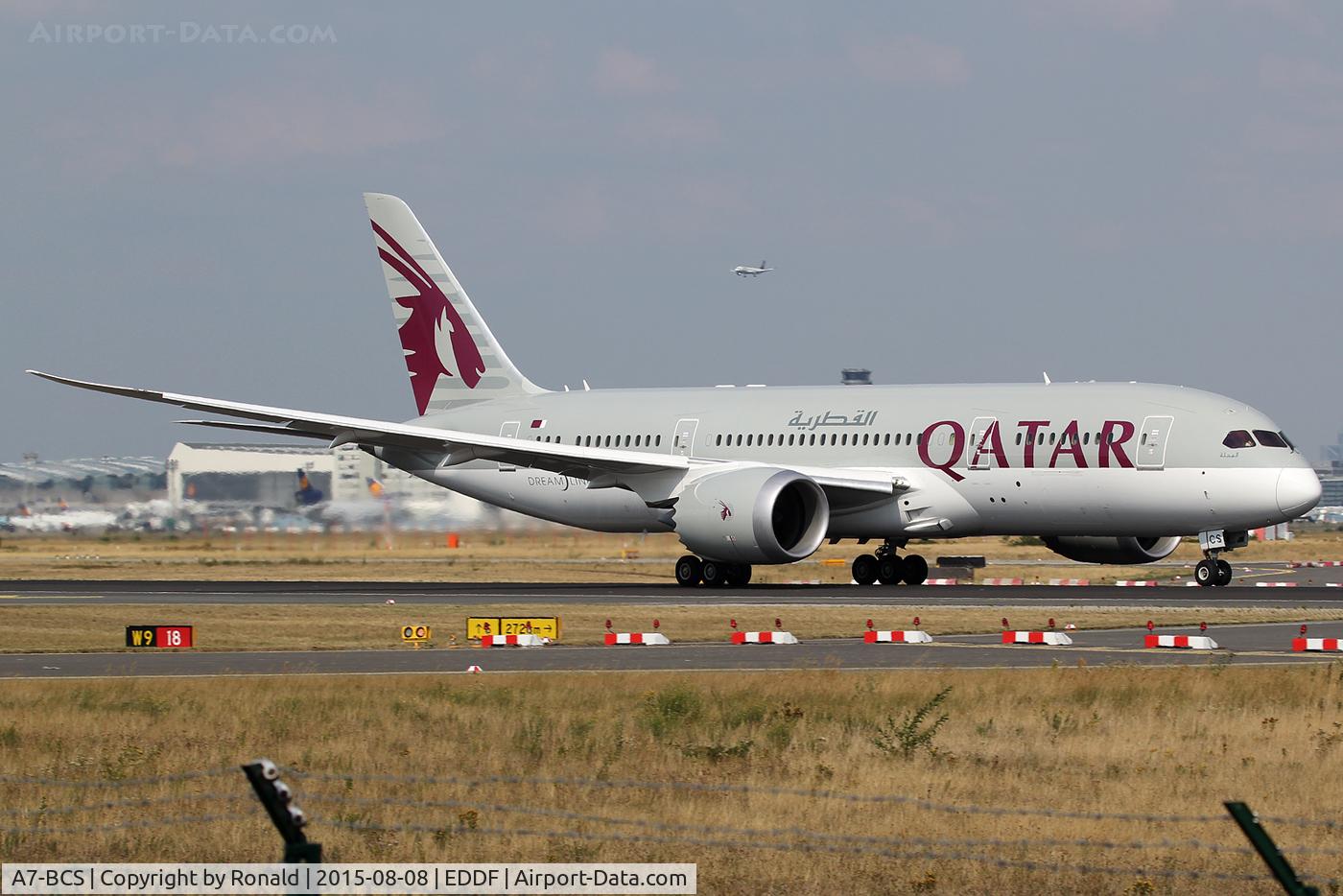 A7-BCS, 2015 Boeing 787-8 Dreamliner Dreamliner C/N 38337, at fra
