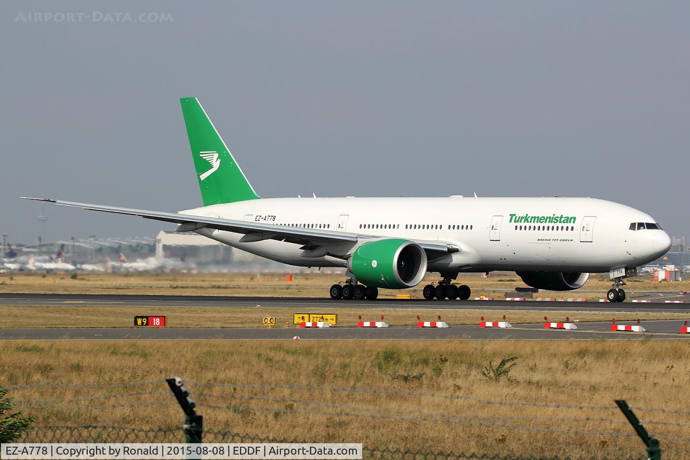 EZ-A778, 2014 Boeing 777-22K/LR C/N 42296, at fra