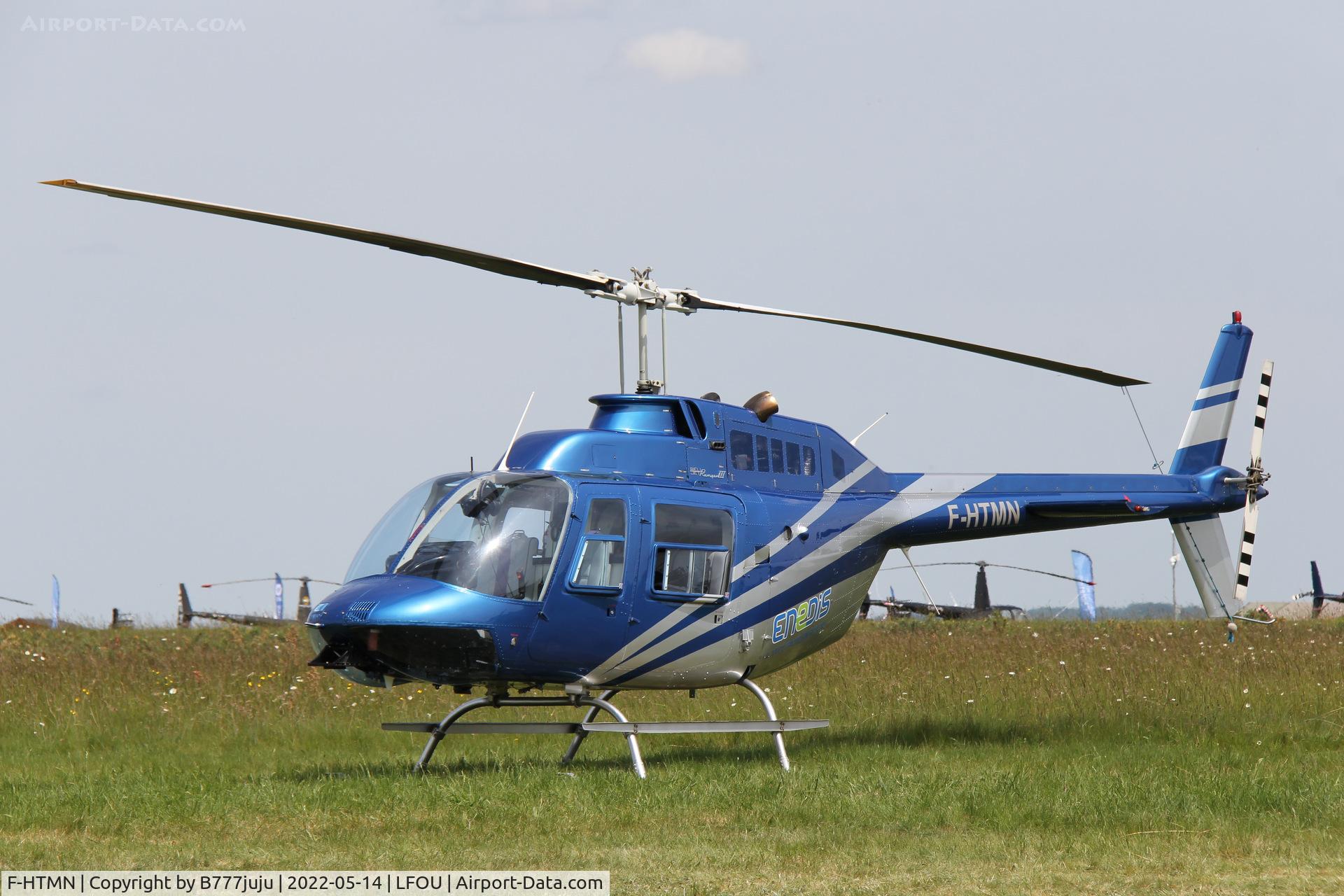 F-HTMN, 1980 Bell 206B JetRanger III C/N 3035, at Helico 2022 Cholet