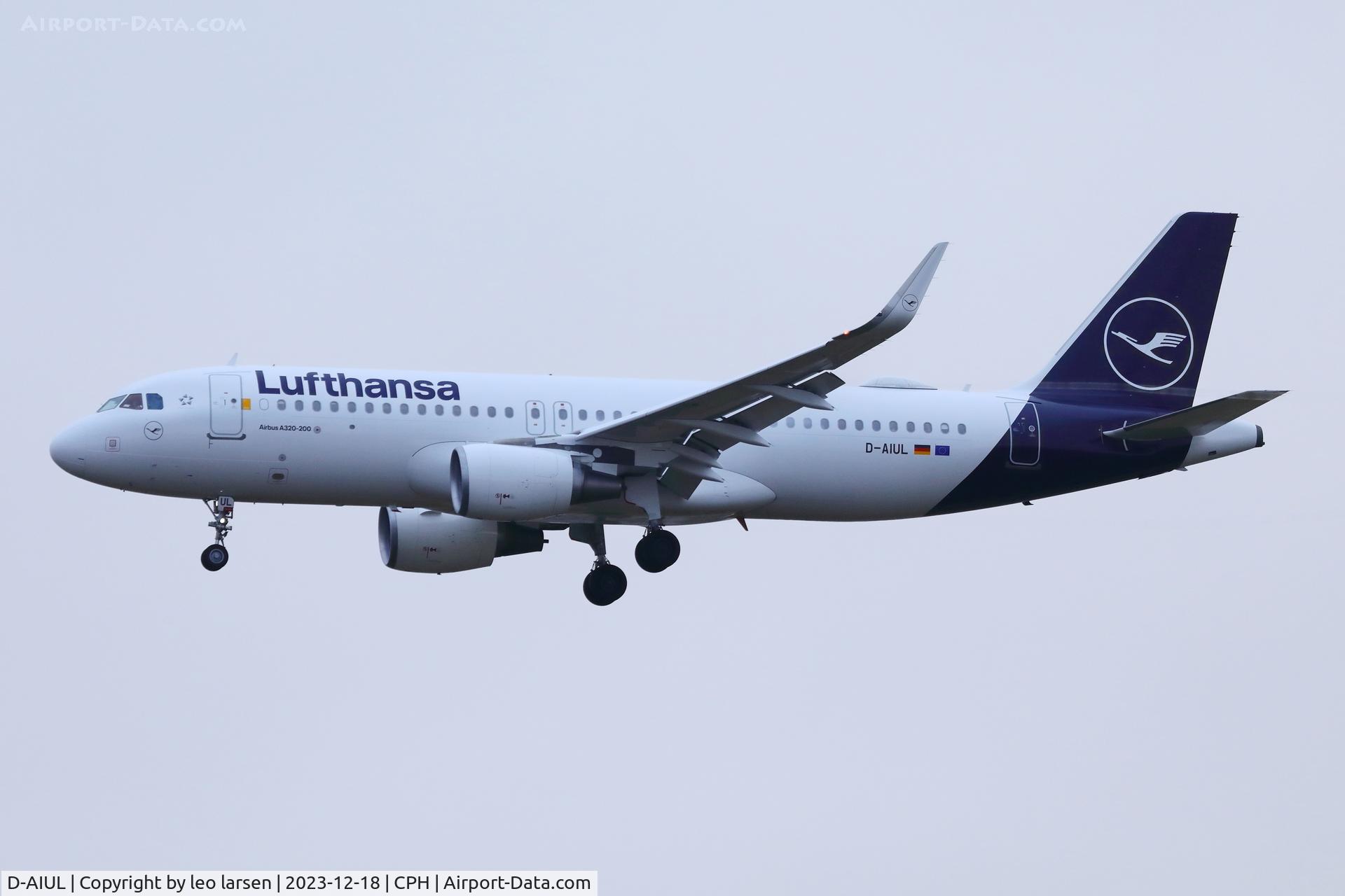 D-AIUL, 2015 Airbus A320-214 C/N 6521, Copenhagen 18.12.2023