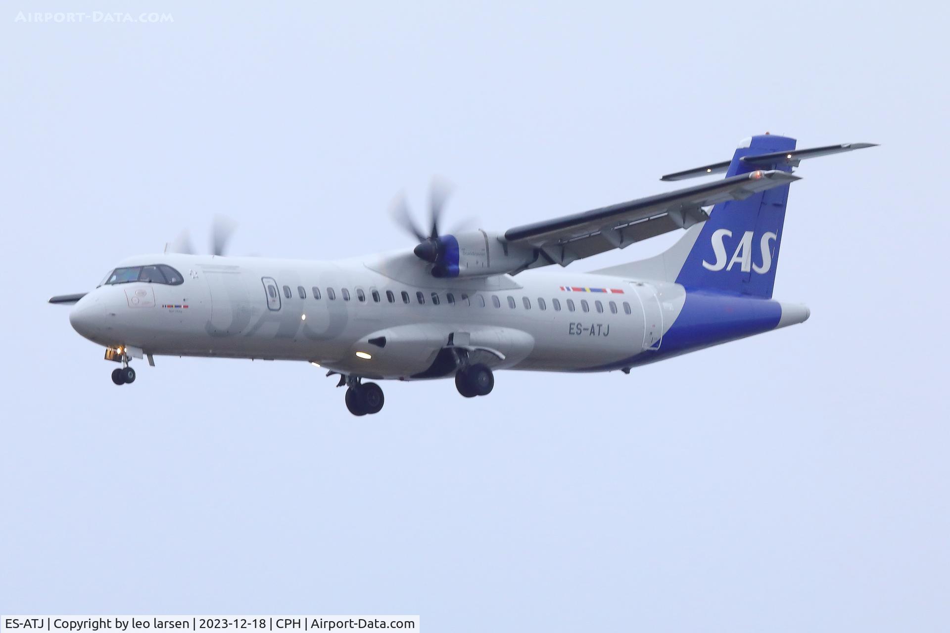 ES-ATJ, 2012 ATR 72-600 (72-212A) C/N 1056, Copenhagen 18.12.2023