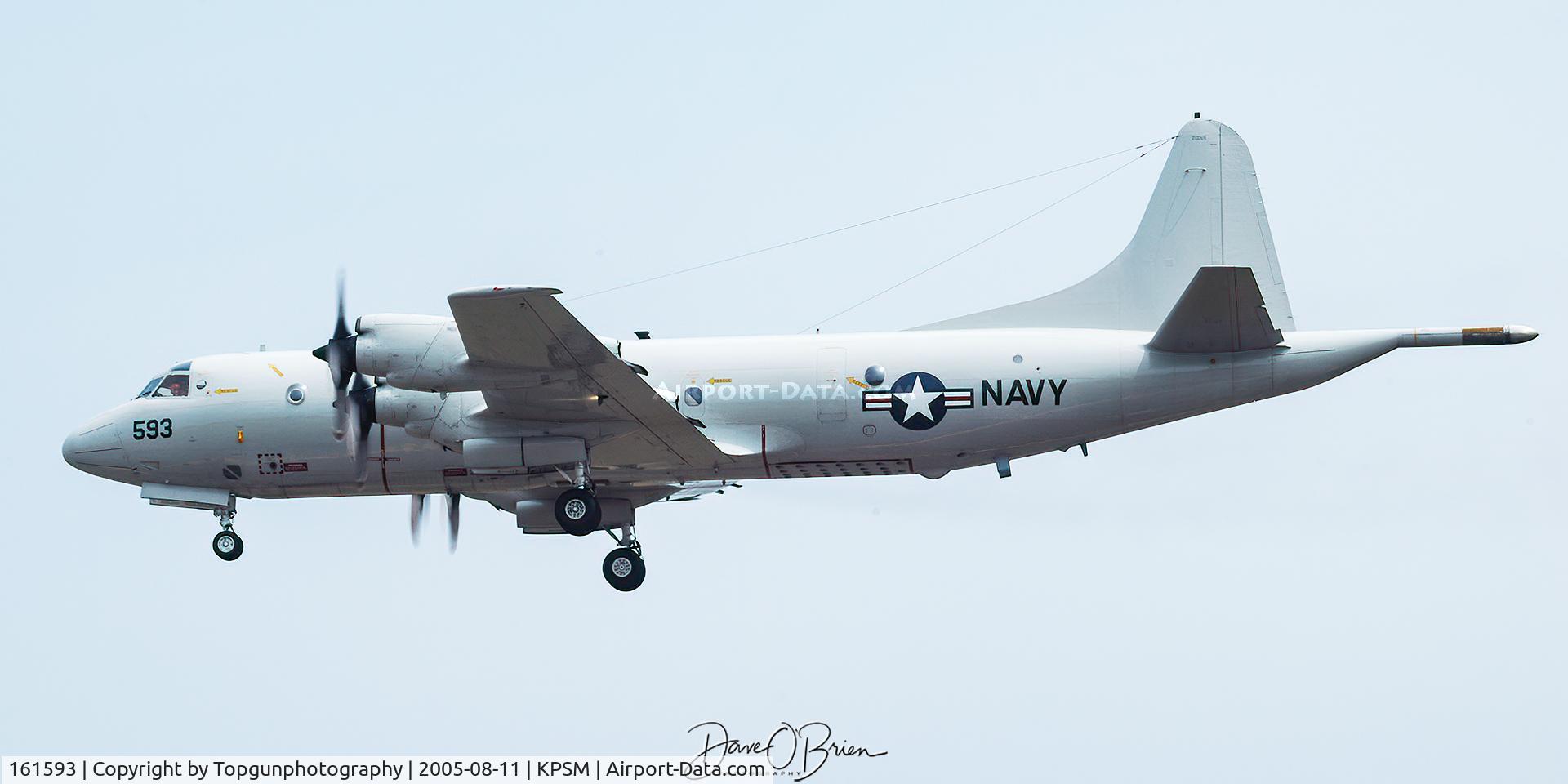 161593, Lockheed P-3C Orion C/N 285A-5767, P-3 Orion working RW34 out of NAS Brunswick.