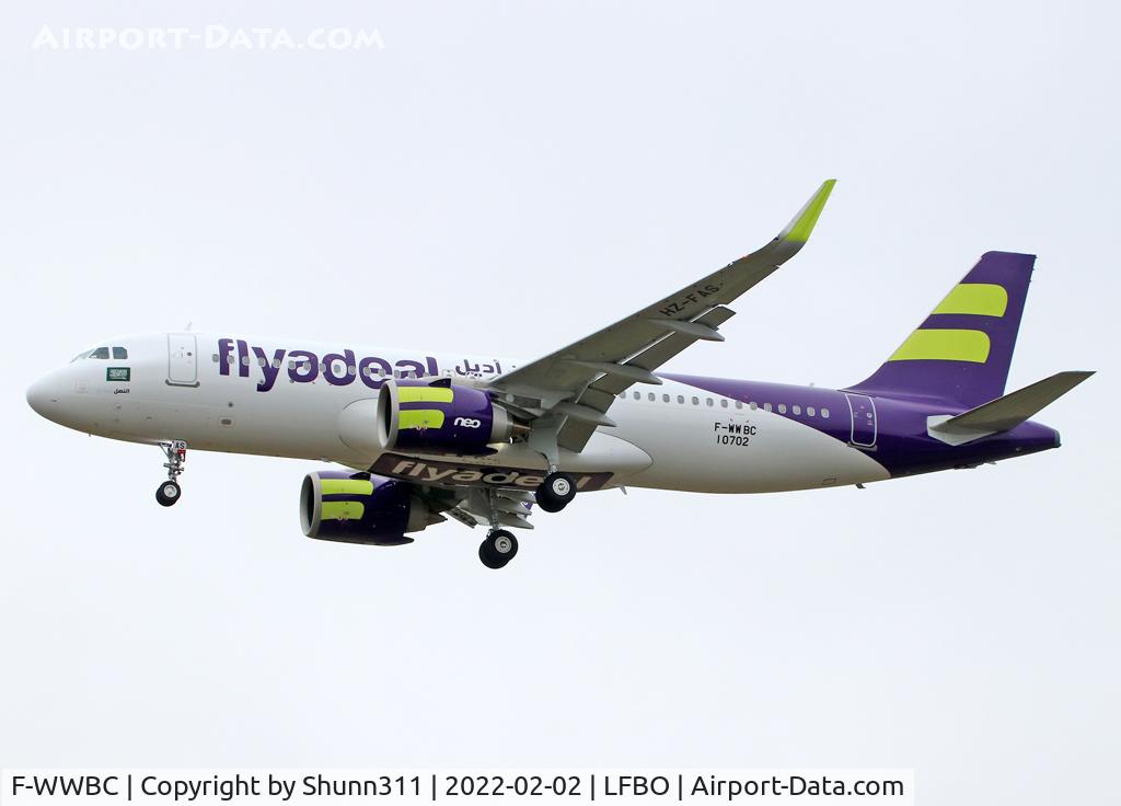 F-WWBC, 2021 Airbus A320-251N C/N 10702, C/n 10702 - To be HZ-FAS