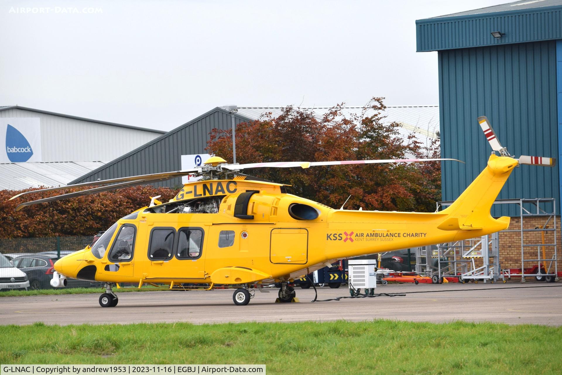 G-LNAC, 2016 Leonardo AW-169 C/N 69023, G-LNAC at Gloucestershire Airport.