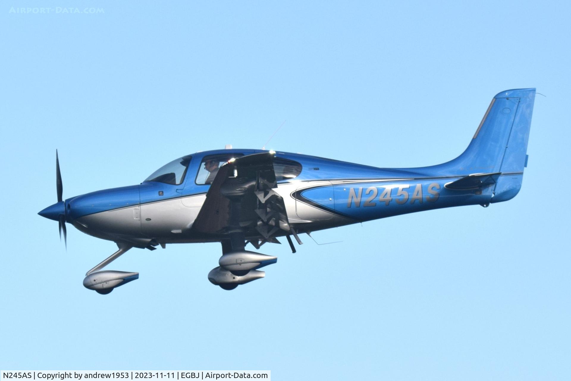 N245AS, 2021 Cirrus SR-22T C/N 2316, N245AS at Gloucestershire Airport.