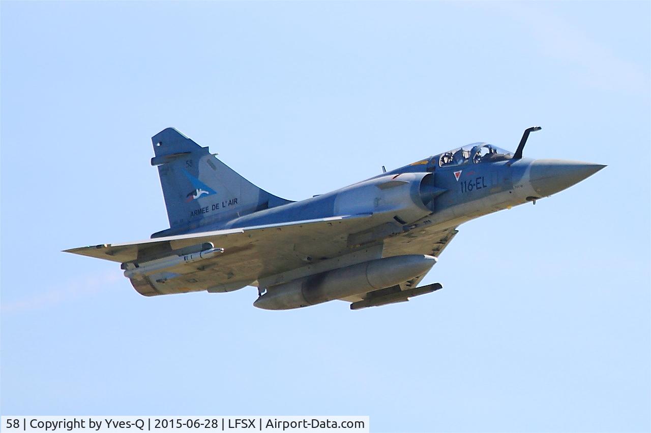 58, Dassault Mirage 2000-5F C/N 260, Dassault Mirage 2000-5F (116-EL), On display, Luxeuil-St Sauveur Air Base 116(LFSX)