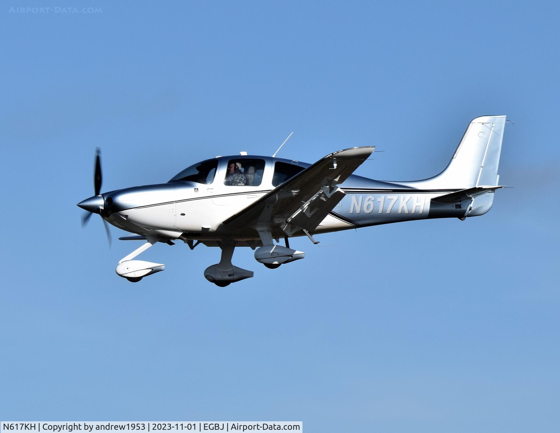 N617KH, 2022 Cirrus Design Corp SR22T C/N 8837, N617KH at Gloucestershire Airport.