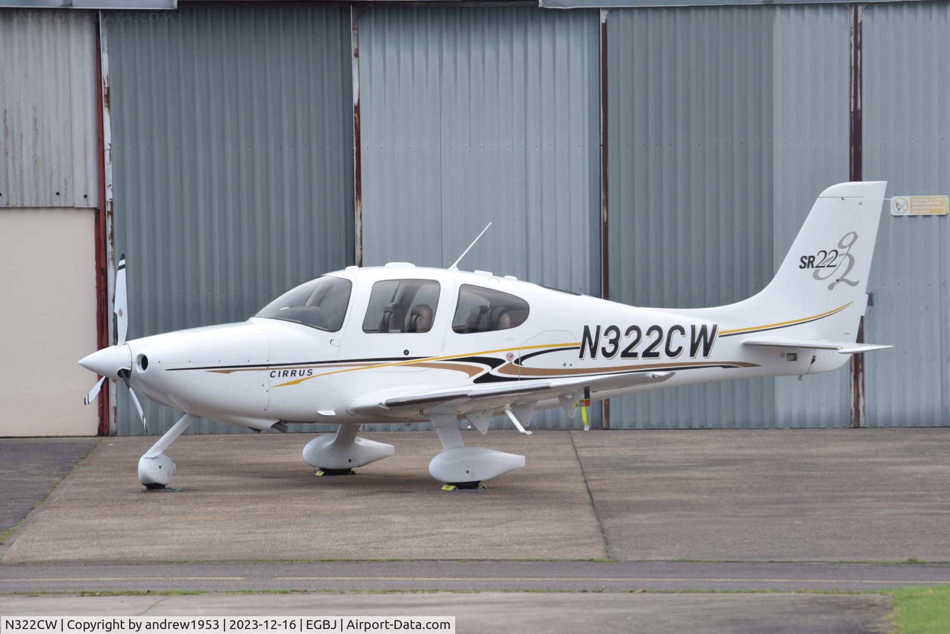 N322CW, 2004 Cirrus SR22 C/N 1098, N322CW at Gloucestershire Airport.