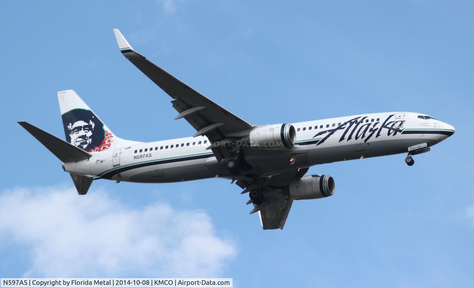 N597AS, 2008 Boeing 737-890 C/N 35689, ASA 738 zx