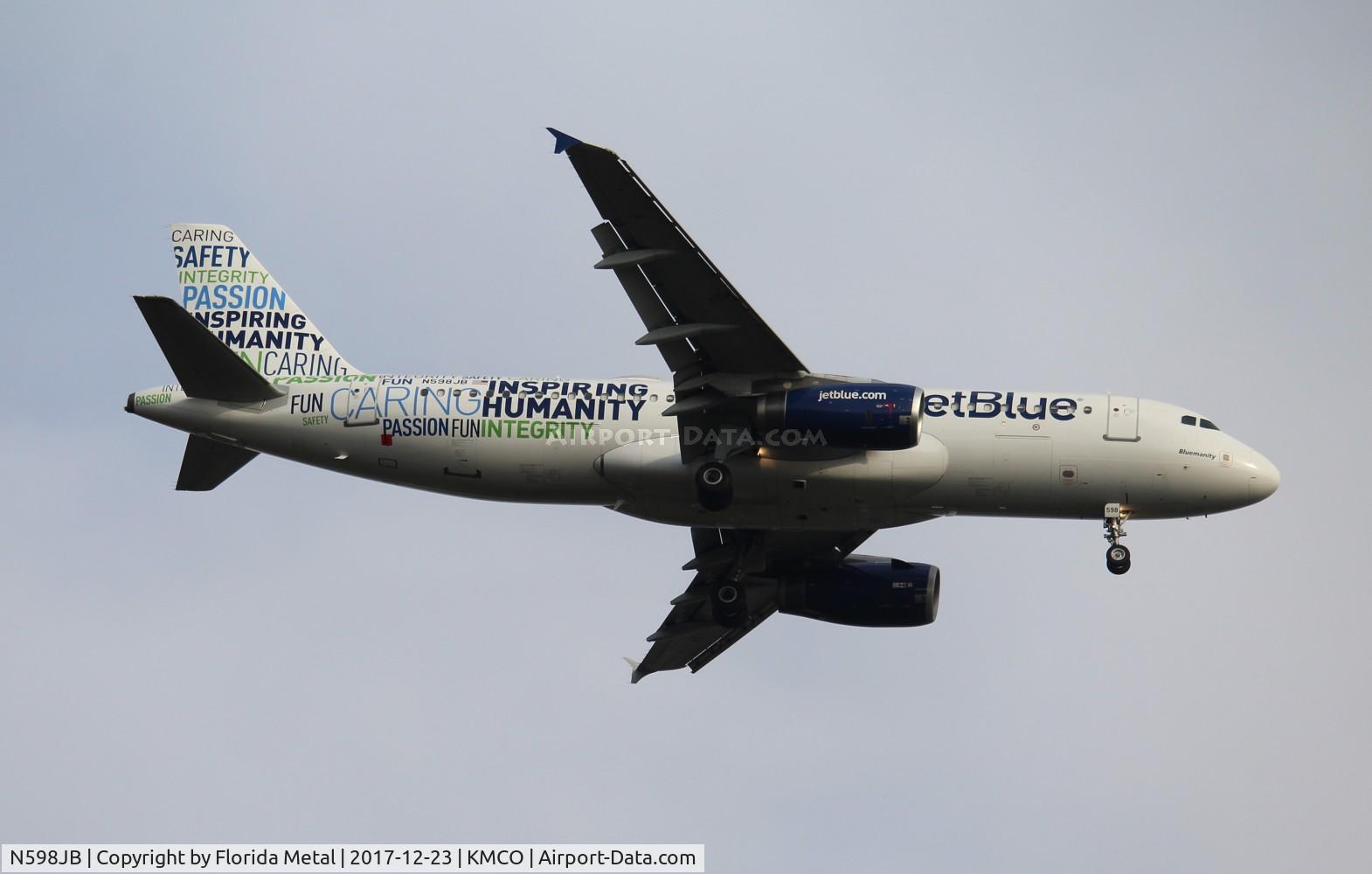 N598JB, 2004 Airbus A320-232 C/N 2314, JBU A320 Inspiring zx