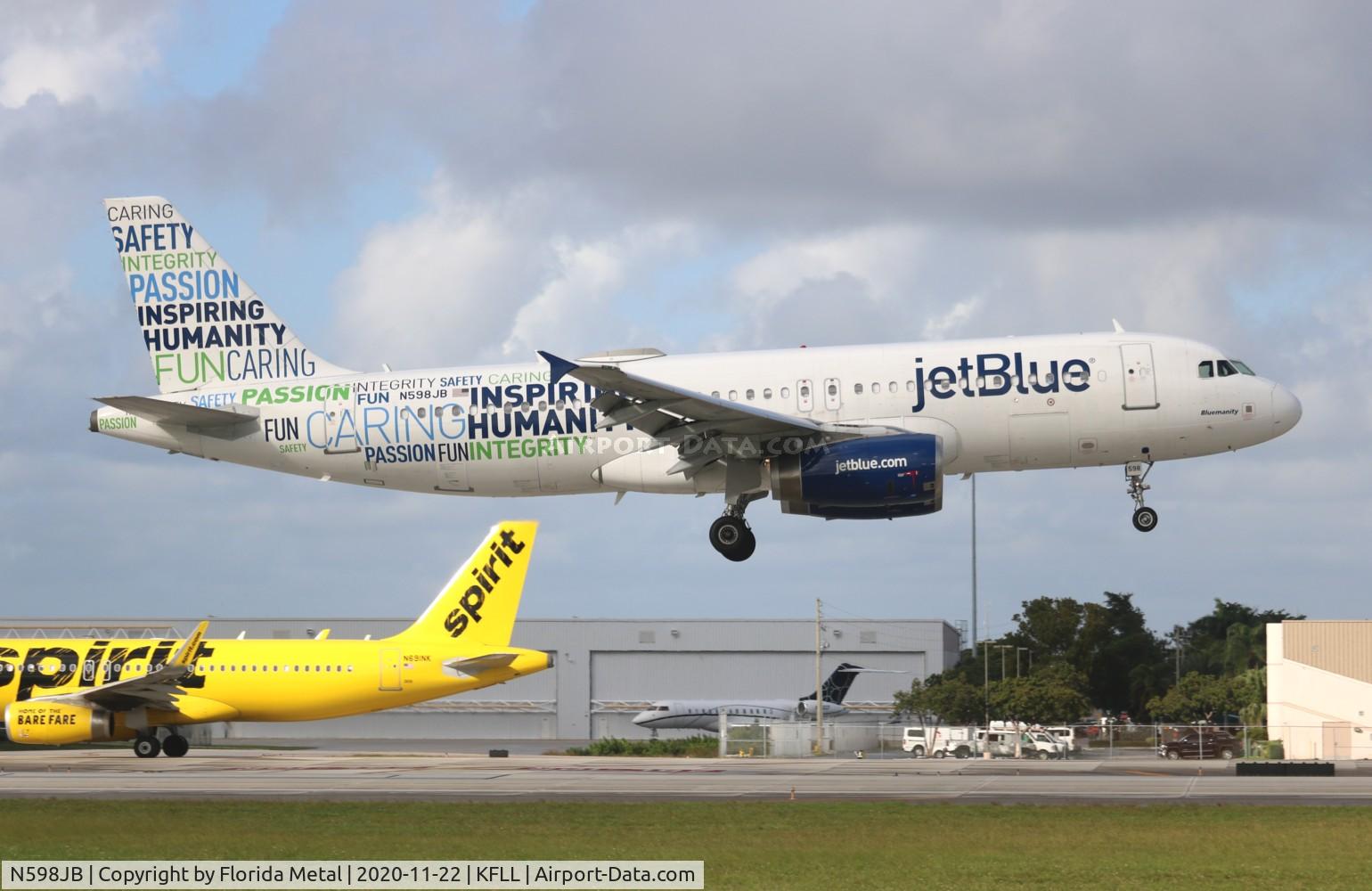 N598JB, 2004 Airbus A320-232 C/N 2314, JBU A320 Inspiring zx