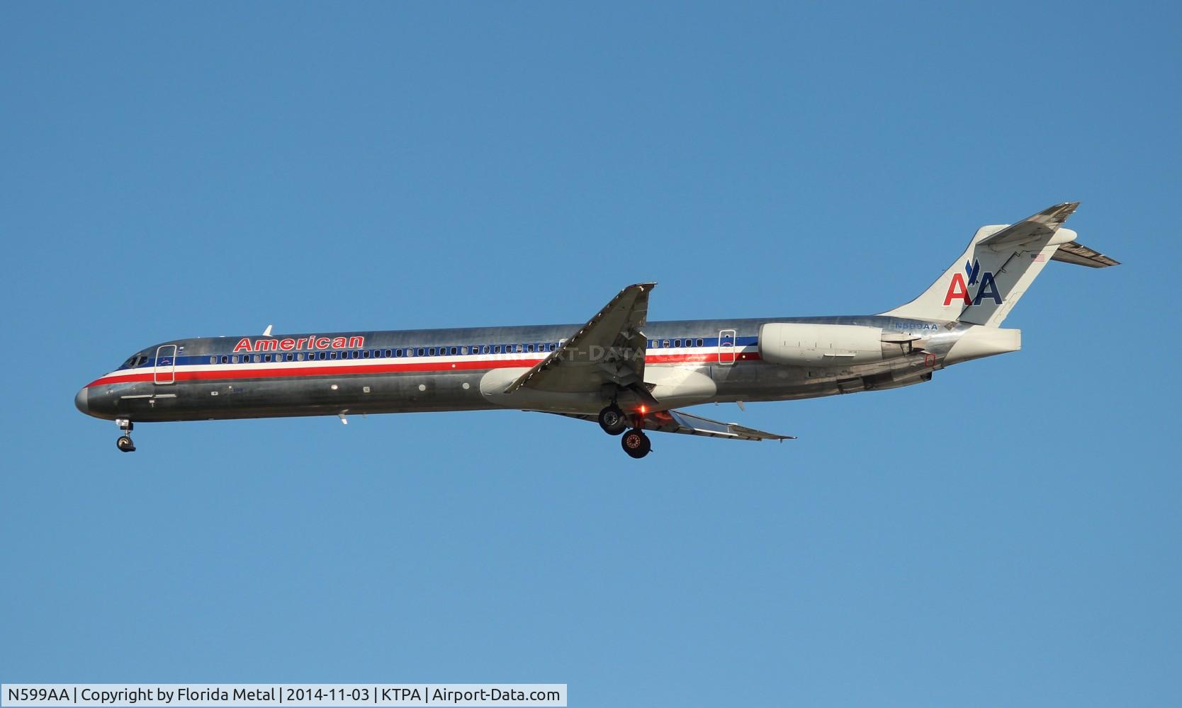 N599AA, 1992 McDonnell Douglas MD-83 (DC-9-83) C/N 53289, AAL MD83 zx KORD-TPA
