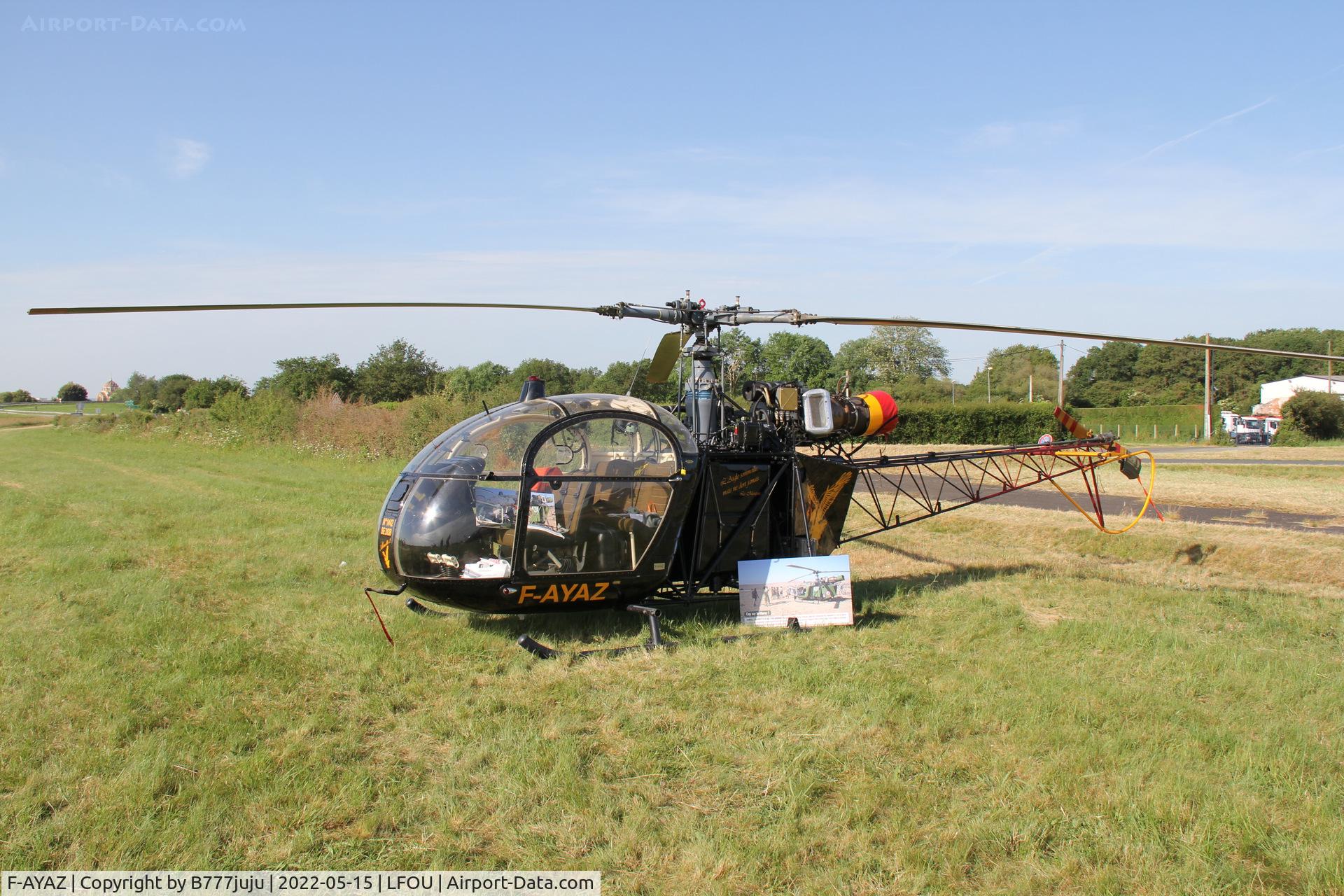 F-AYAZ, Sud Aviation SE-313B Alouette II C/N 1442, at Helico 2022 Cholet