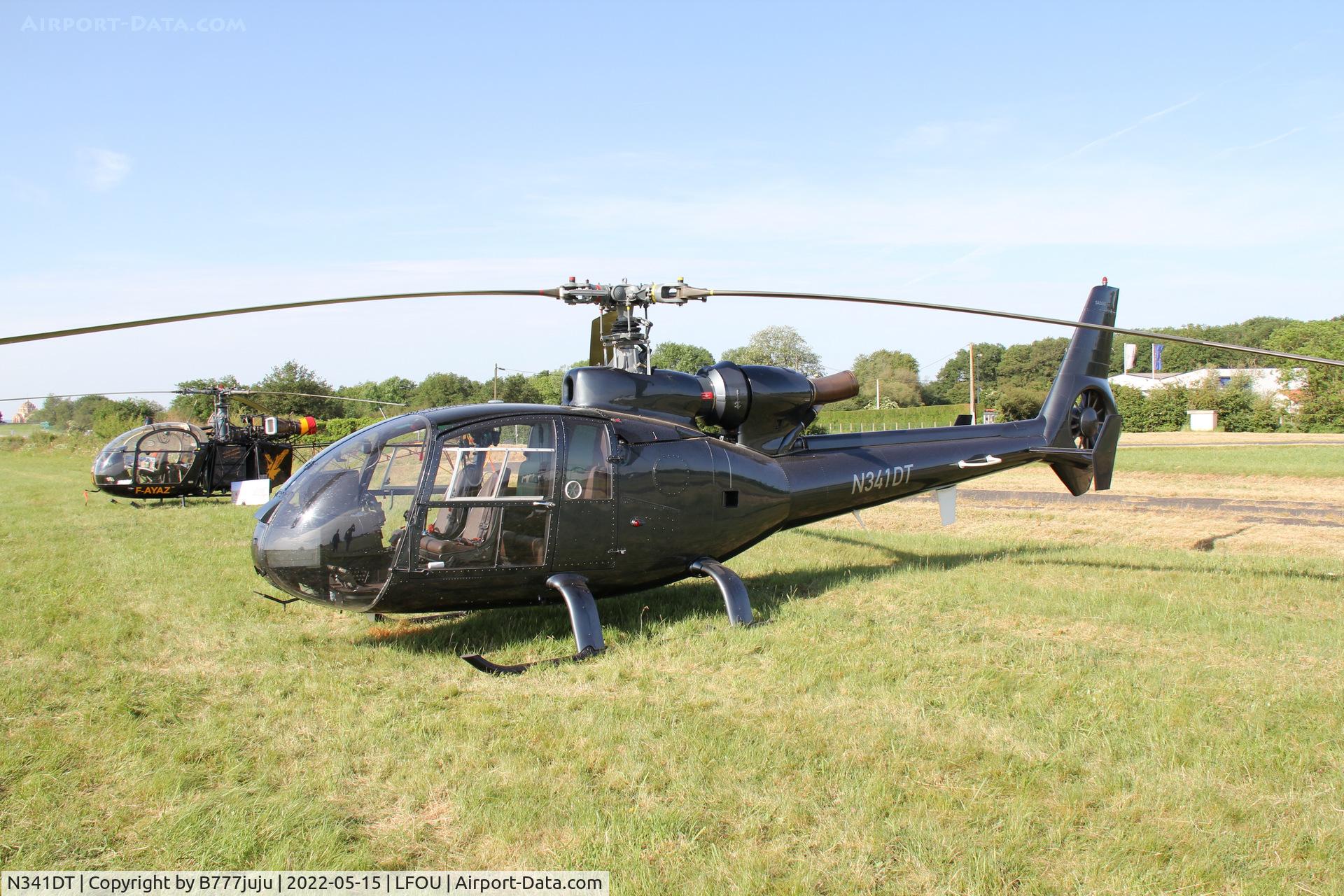 N341DT, 1974 Aerospatiale SA-341G Gazelle C/N 1110, at Helico 2022 Cholet