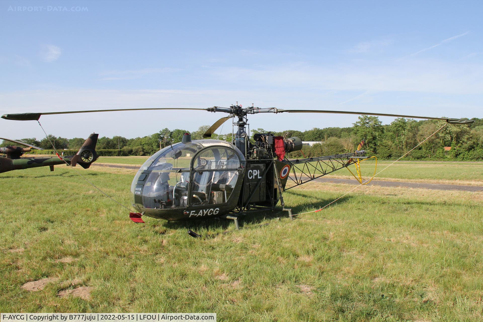 F-AYCG, Aerospatiale SE-313B Alouette II C/N 1506, at Helico 2022 Cholet