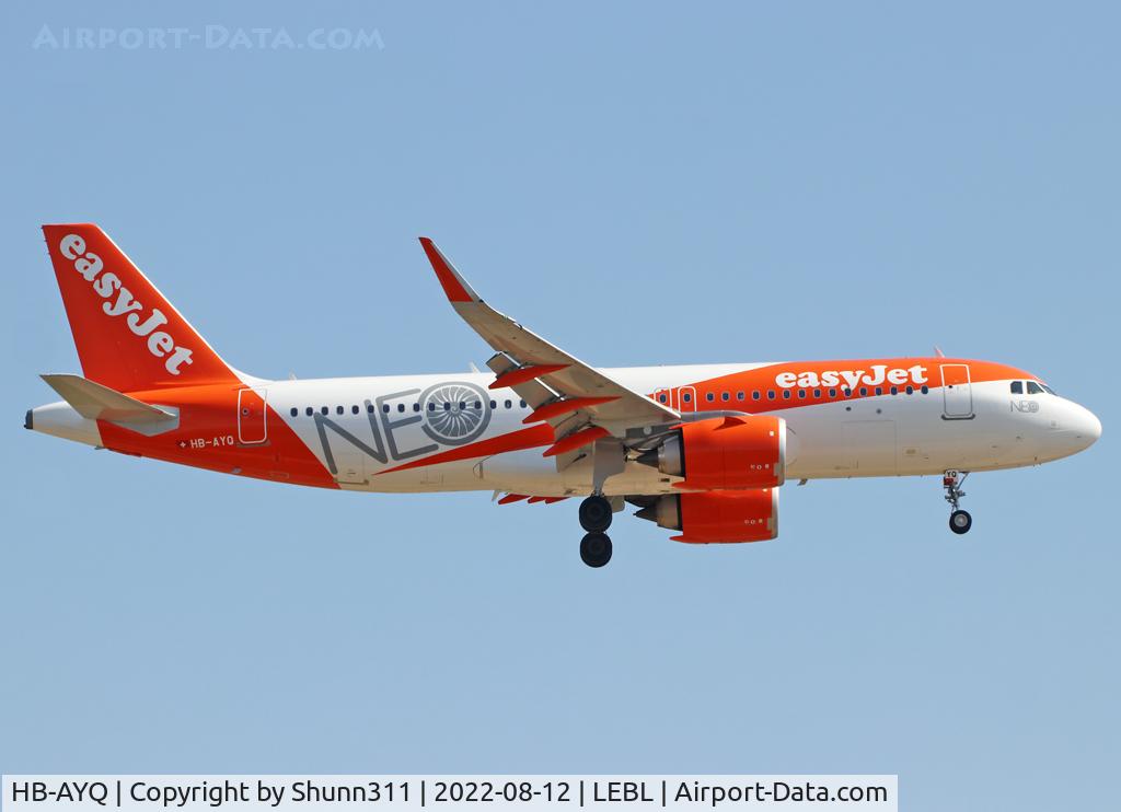 HB-AYQ, 2021 Airbus A320-251N C/N 10186, Landing rwy 24R in NEO c/s