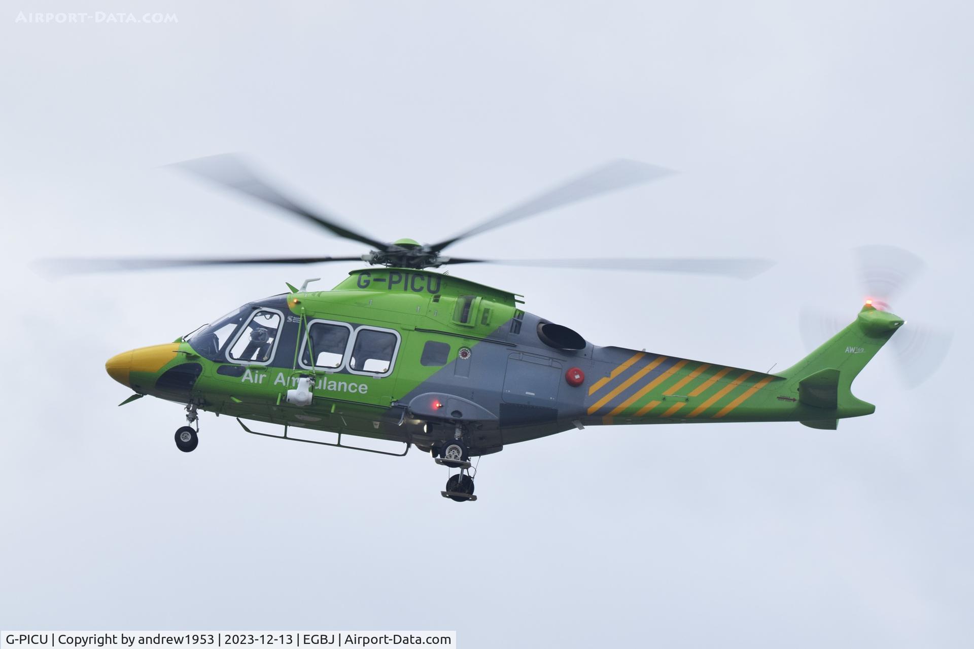 G-PICU, 2017 Leonardo AW169 C/N 69055, G-PICU at Gloucestershire Airport.