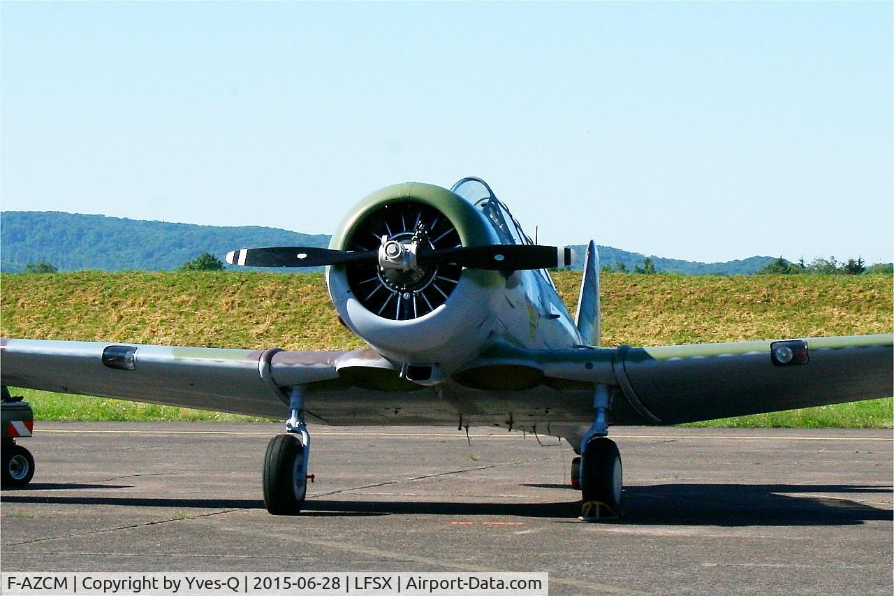 F-AZCM, 1951 North American T-6G Texan C/N 182-179, North American T-6G Texan, Flight line, Luxeuil-Saint Sauveur Air Base 116 (LFSX)
