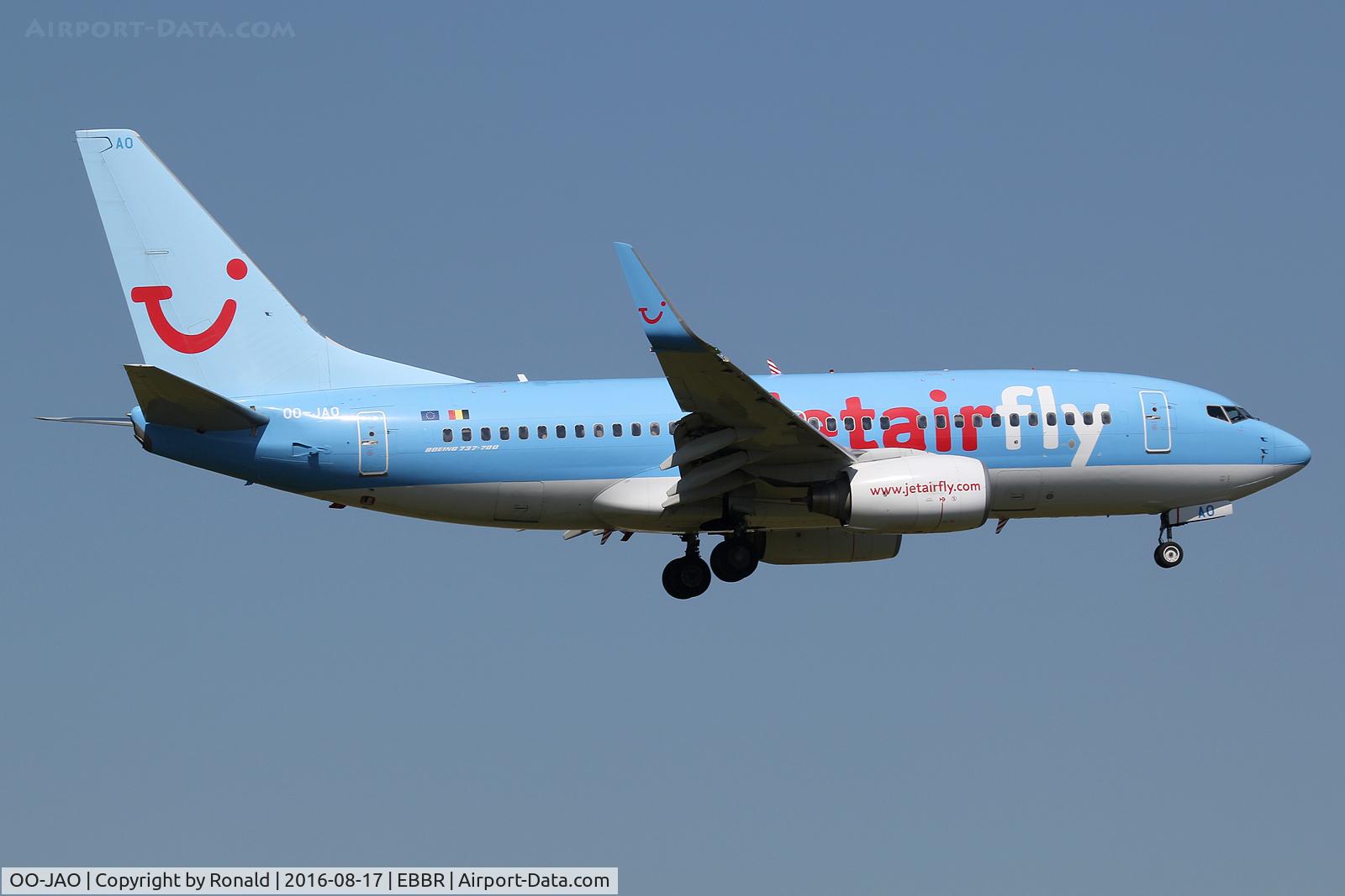 OO-JAO, 2008 Boeing 737-7K5 C/N 35141, at bru