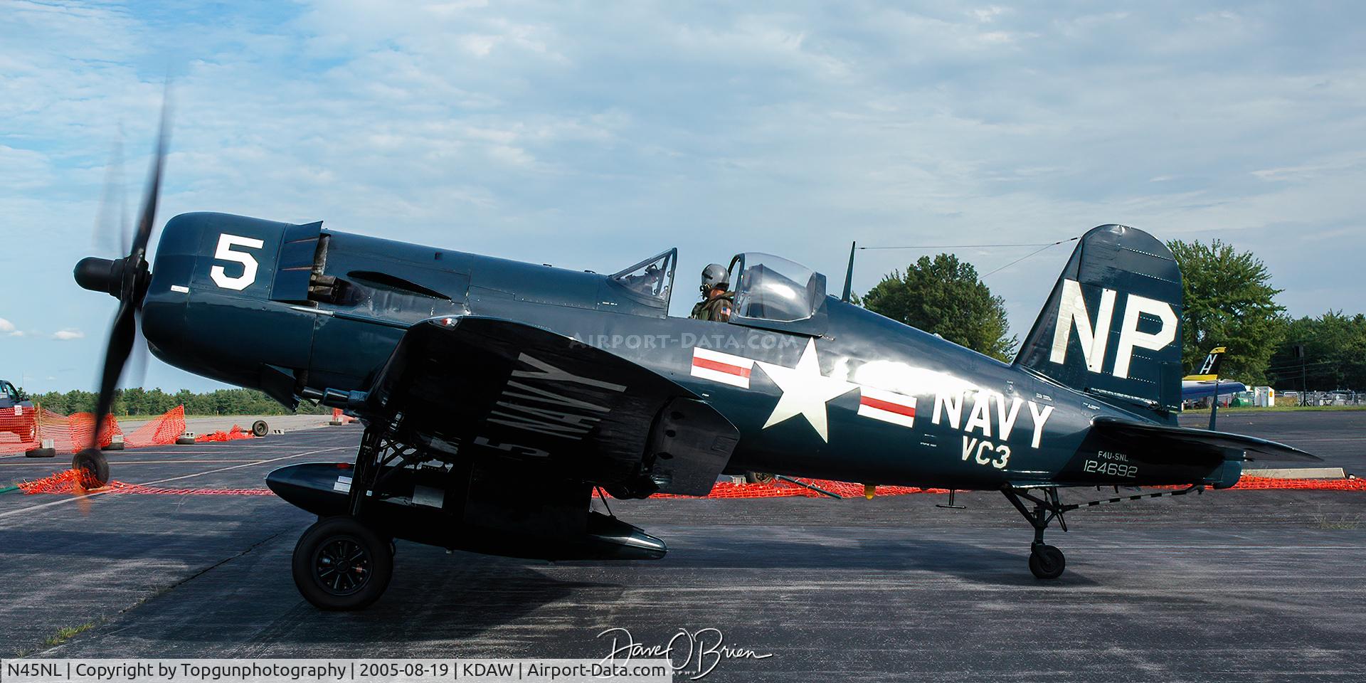 N45NL, 1951 Vought F4U-5NL Corsair C/N 124692, Dan McCue jumps into the Corsair