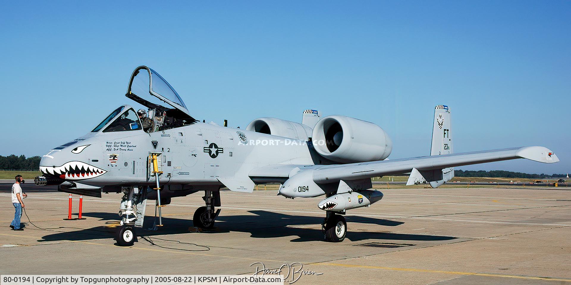 80-0194, 1980 Fairchild Republic A-10C Thunderbolt II C/N A10-0544, Lead Demo start up to head back