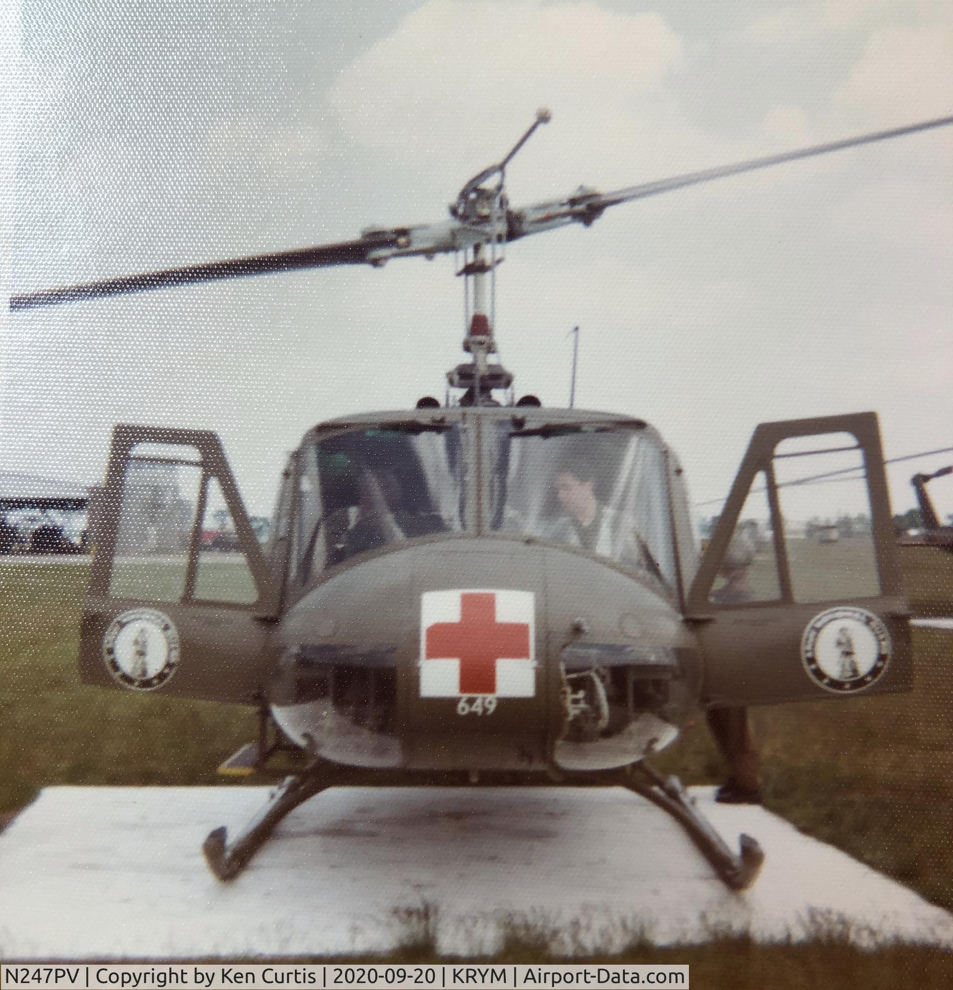 N247PV, 1965 Bell UH-1D Iroquois C/N 4693, N247PV started as UH-1D, converted to UH-1H 65-9649