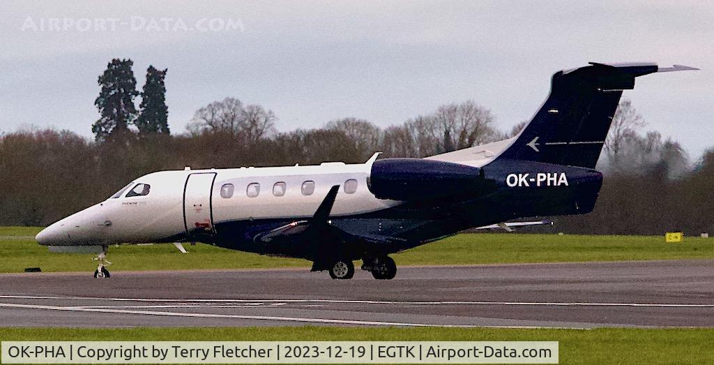 OK-PHA, 2021 Embraer EMB-505 Phenom 300 C/N 50500611, At Oxford Kidlington