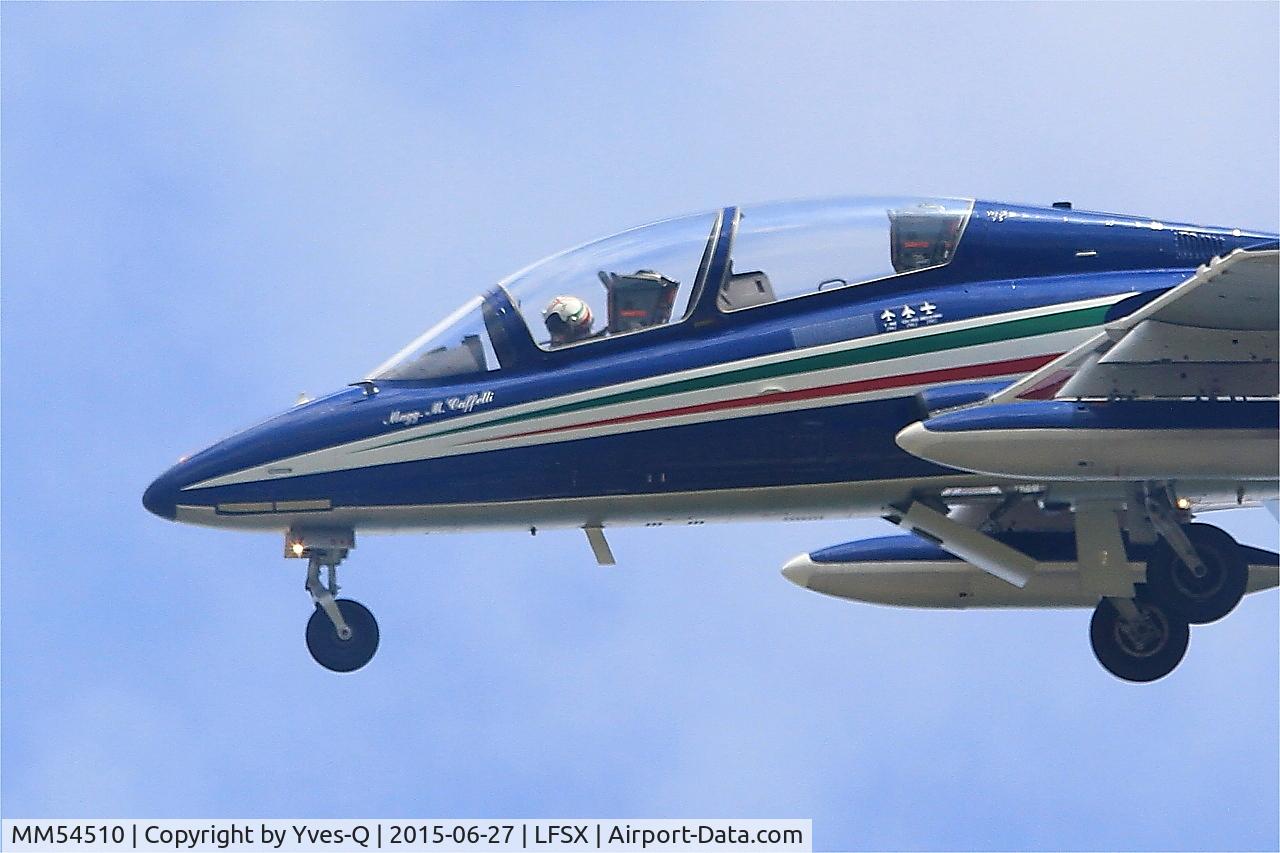 MM54510, Aermacchi MB-339PAN C/N 6726/121/AA058, Aermacchi MB-339PAN, N°1 of Frecce Tricolori Aerobatic Team 2015, Luxeuil-Saint Sauveur Air Base 116 (LFSX)