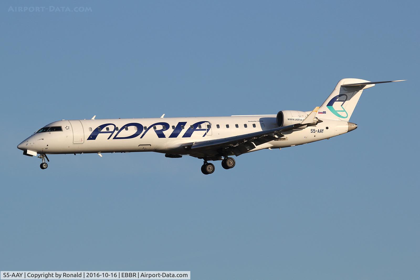 S5-AAY, 2003 Bombardier CRJ-701ER (CL-600-2C10) Regional Jet C/N 10080, at bru