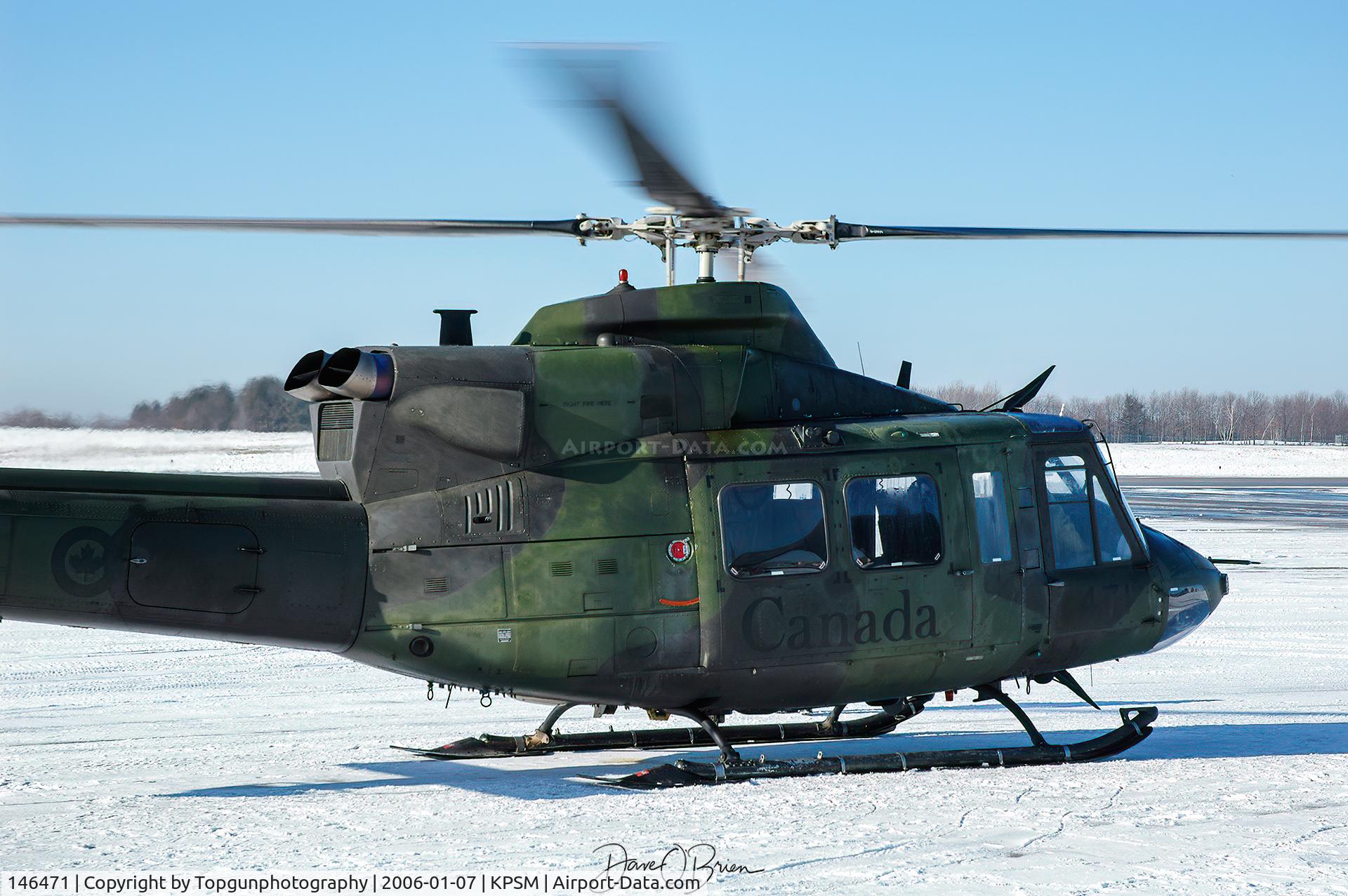 146471, Bell CH-146 Griffon C/N 46471, Canadian Helo drops in for fuel
