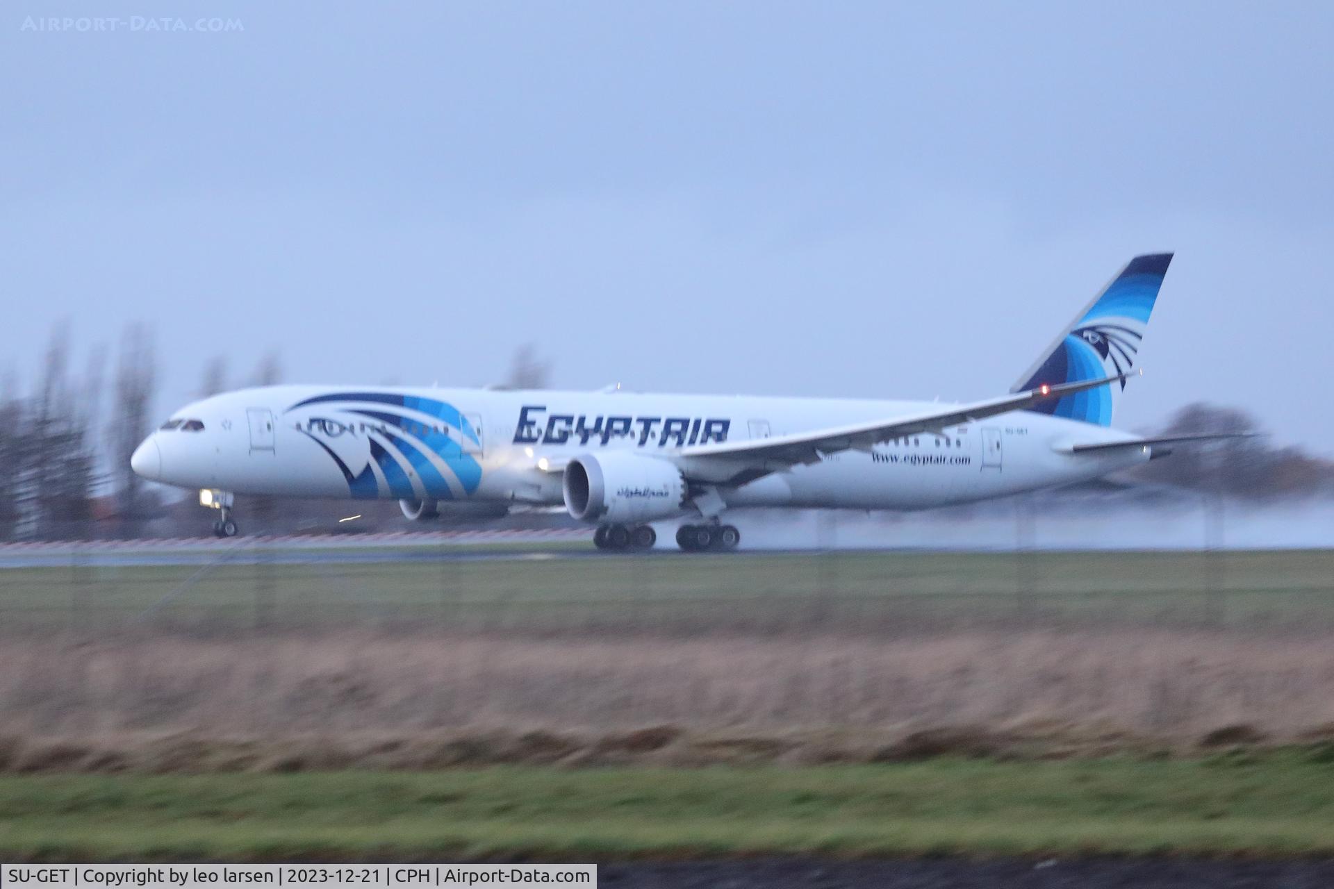 SU-GET, 2019 Boeing 787-9 Dreamliner Dreamliner C/N 38801, Copenhagen 21.12.2023