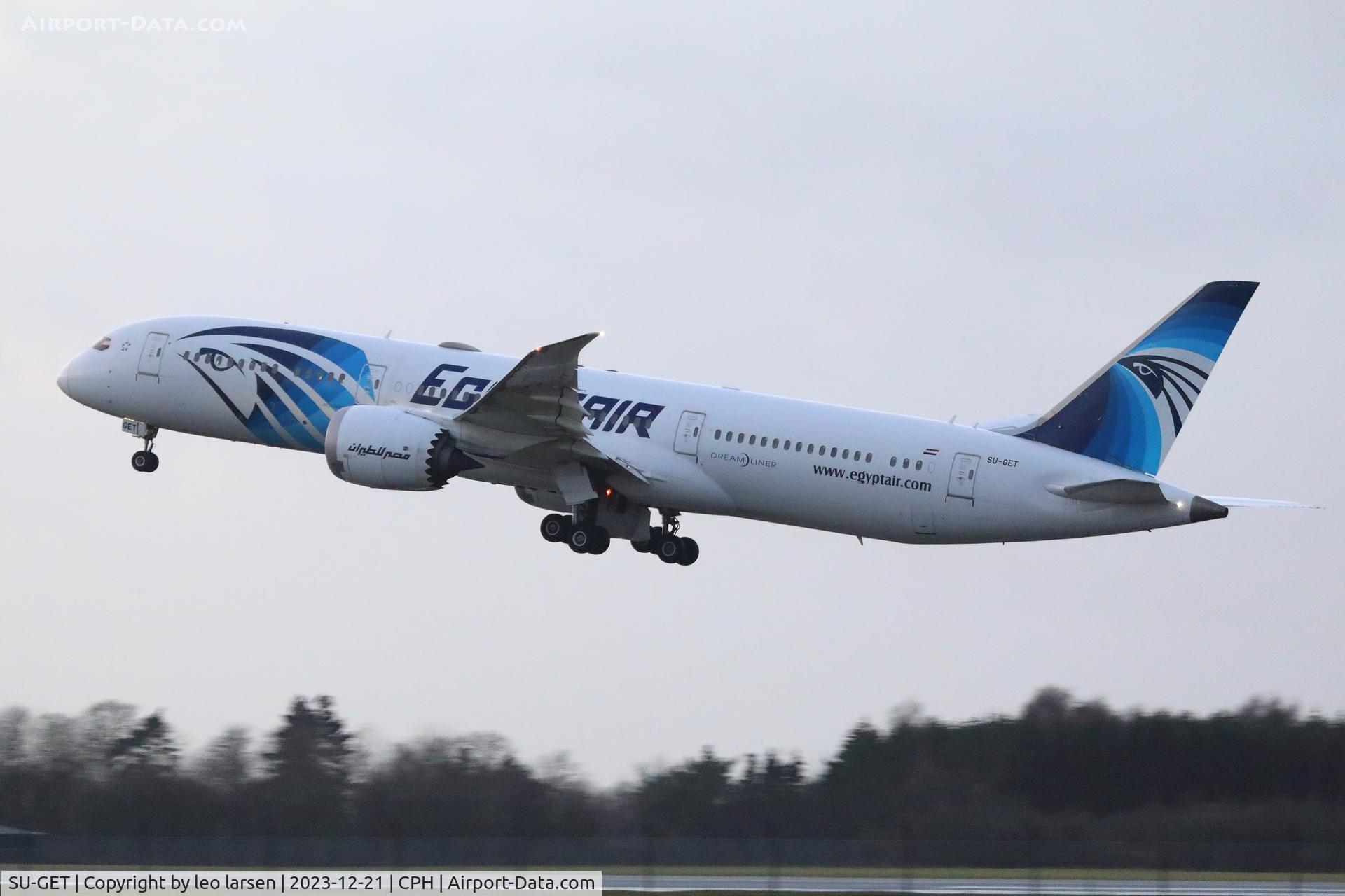 SU-GET, 2019 Boeing 787-9 Dreamliner Dreamliner C/N 38801, Copenhagen 21.12.2023