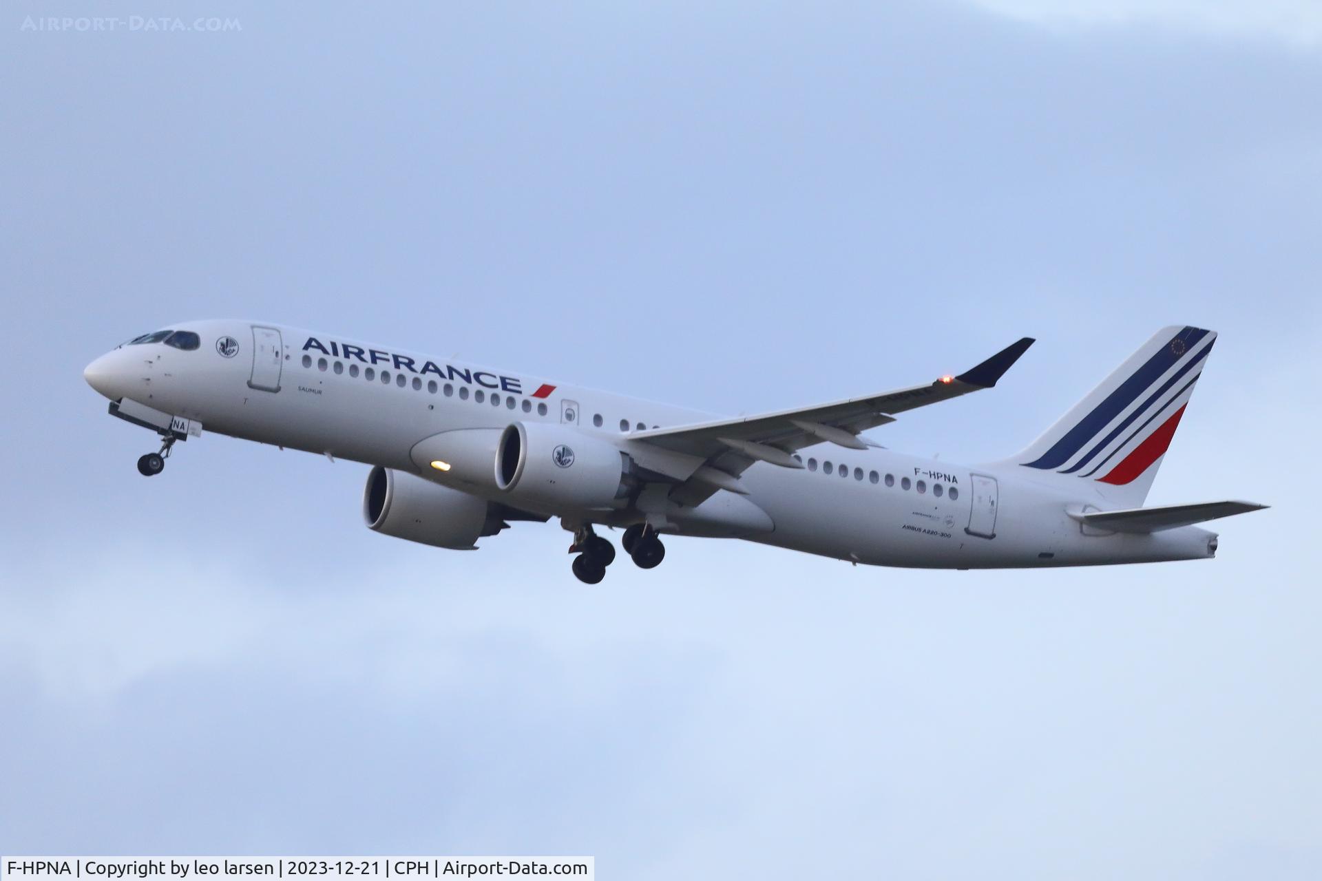 F-HPNA, 2023 Airbus A220-300 C/N 55227, Copenhagen 21.12.2023